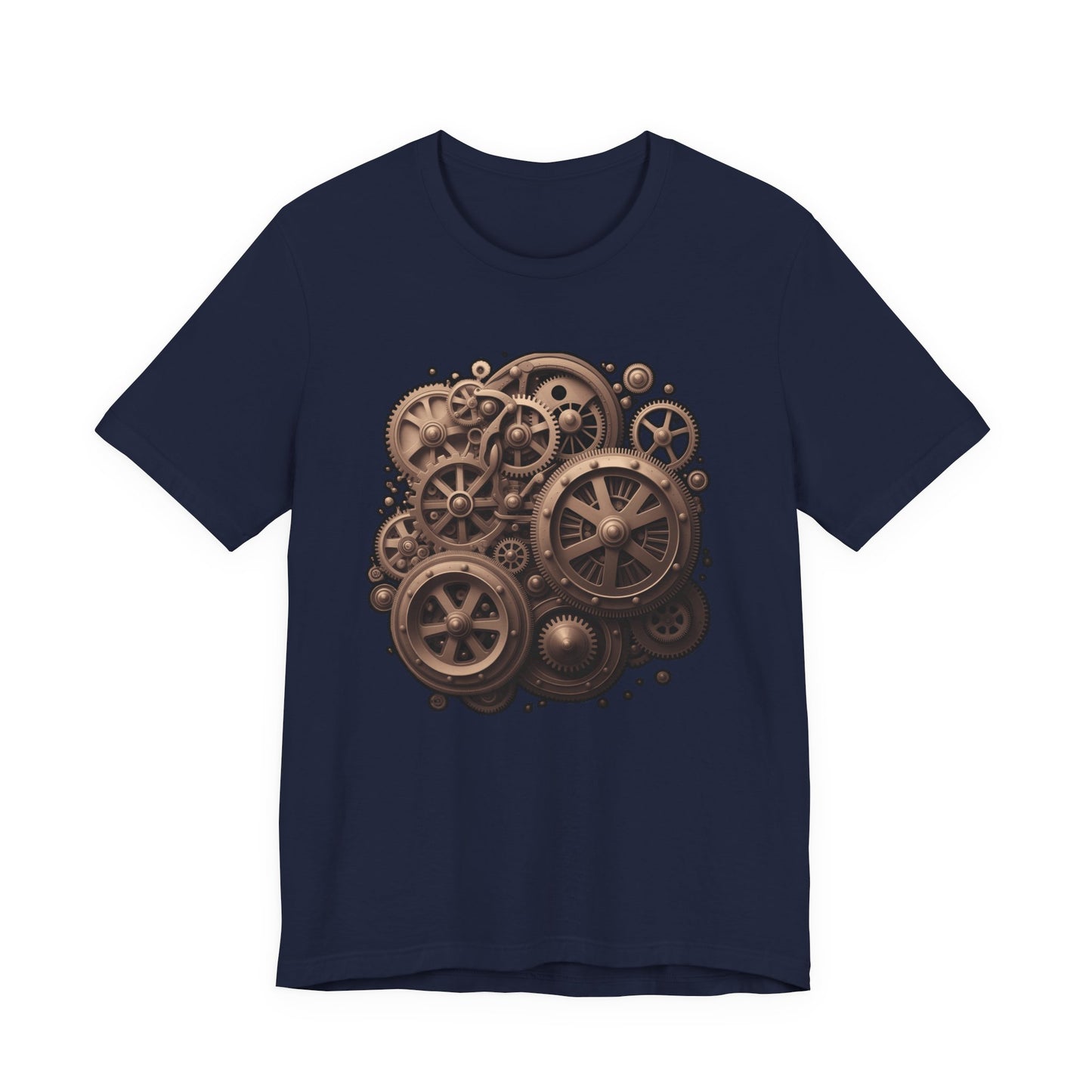 The Age of Machines Tshirt – Interconnected Gear Wheels Graphic