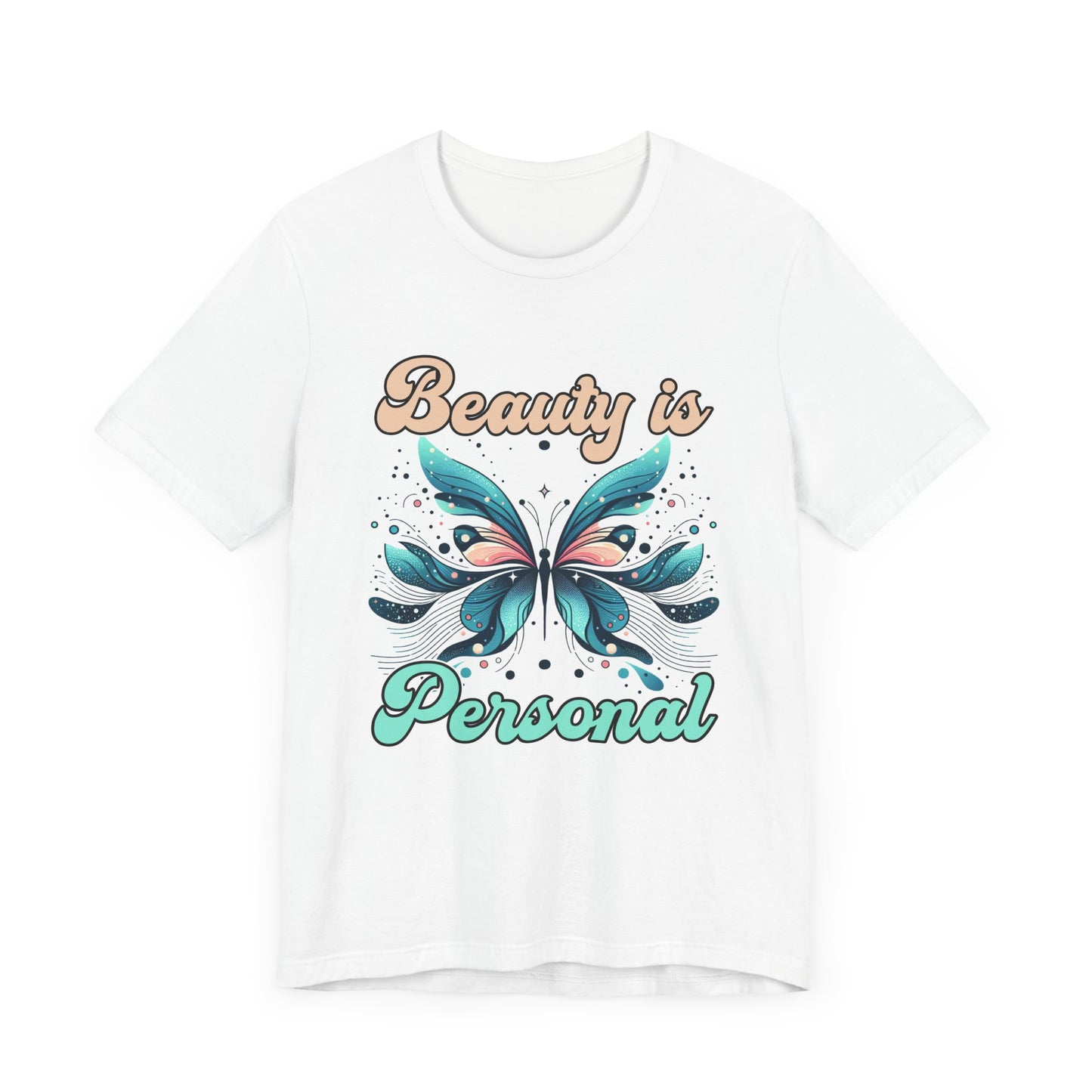 Beauty is Personal | Abstract Butterfly Graphic T-Shirt