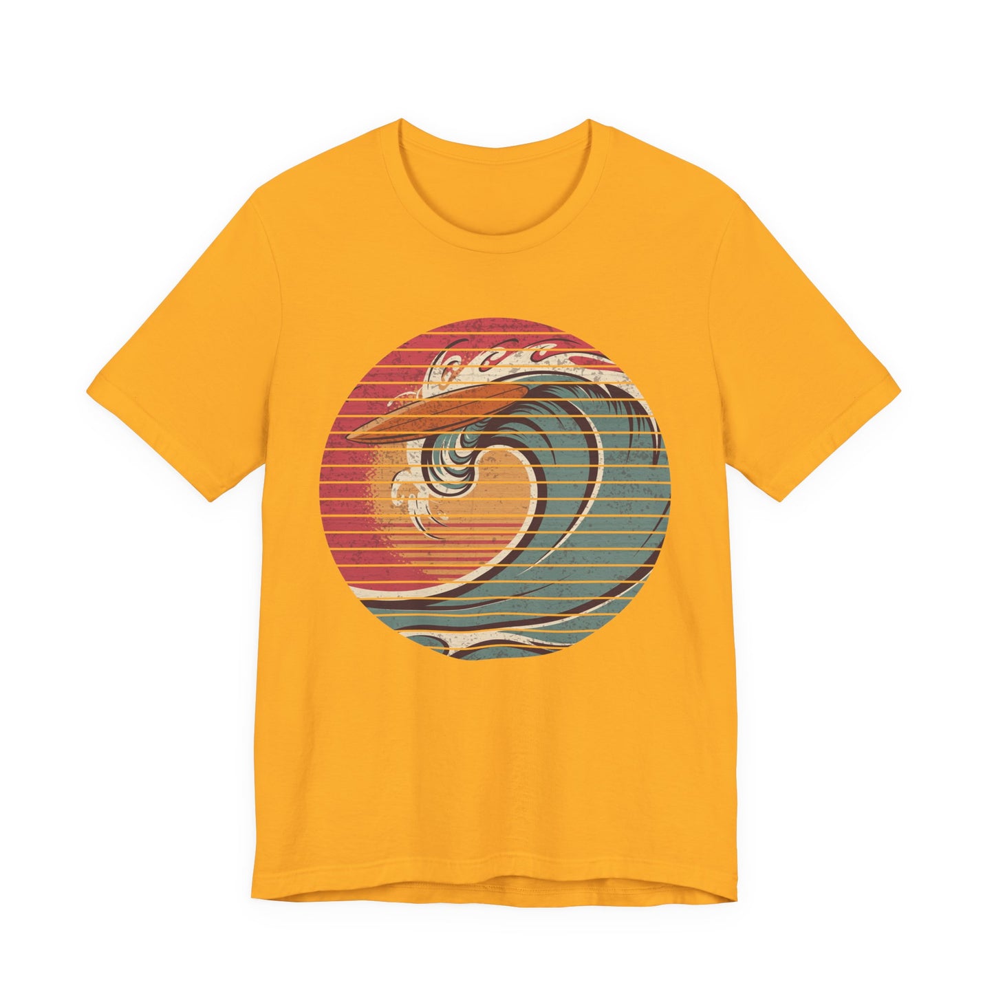 Ride the Wave – Surfboard & Sun Adventure Graphic T-Shirt