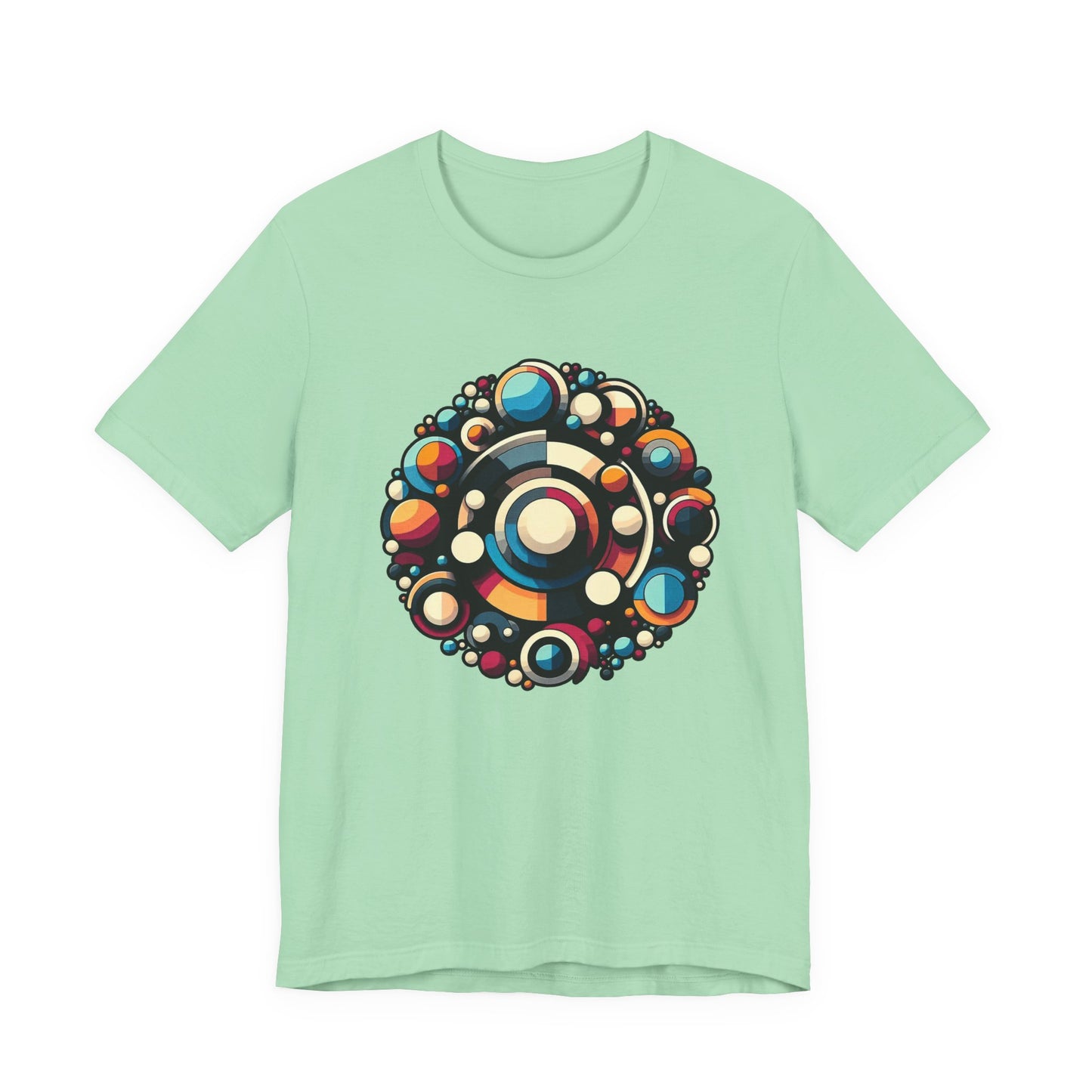 Circular Harmony – Colorful Circles Pattern Graphic T-Shirt