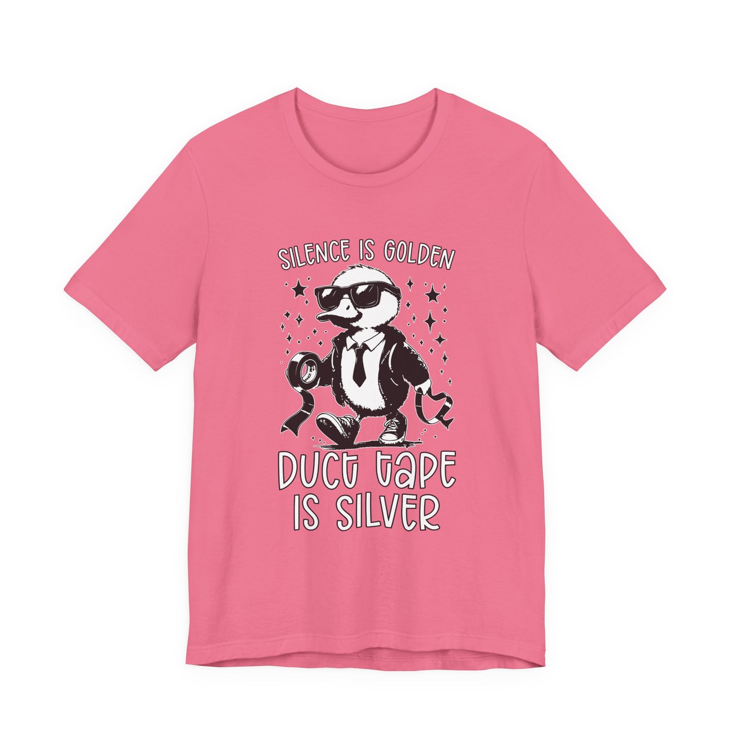 Silence Is Golden Duck Tape Is Silver T-Shirt – Funny Duck Graphic Tee