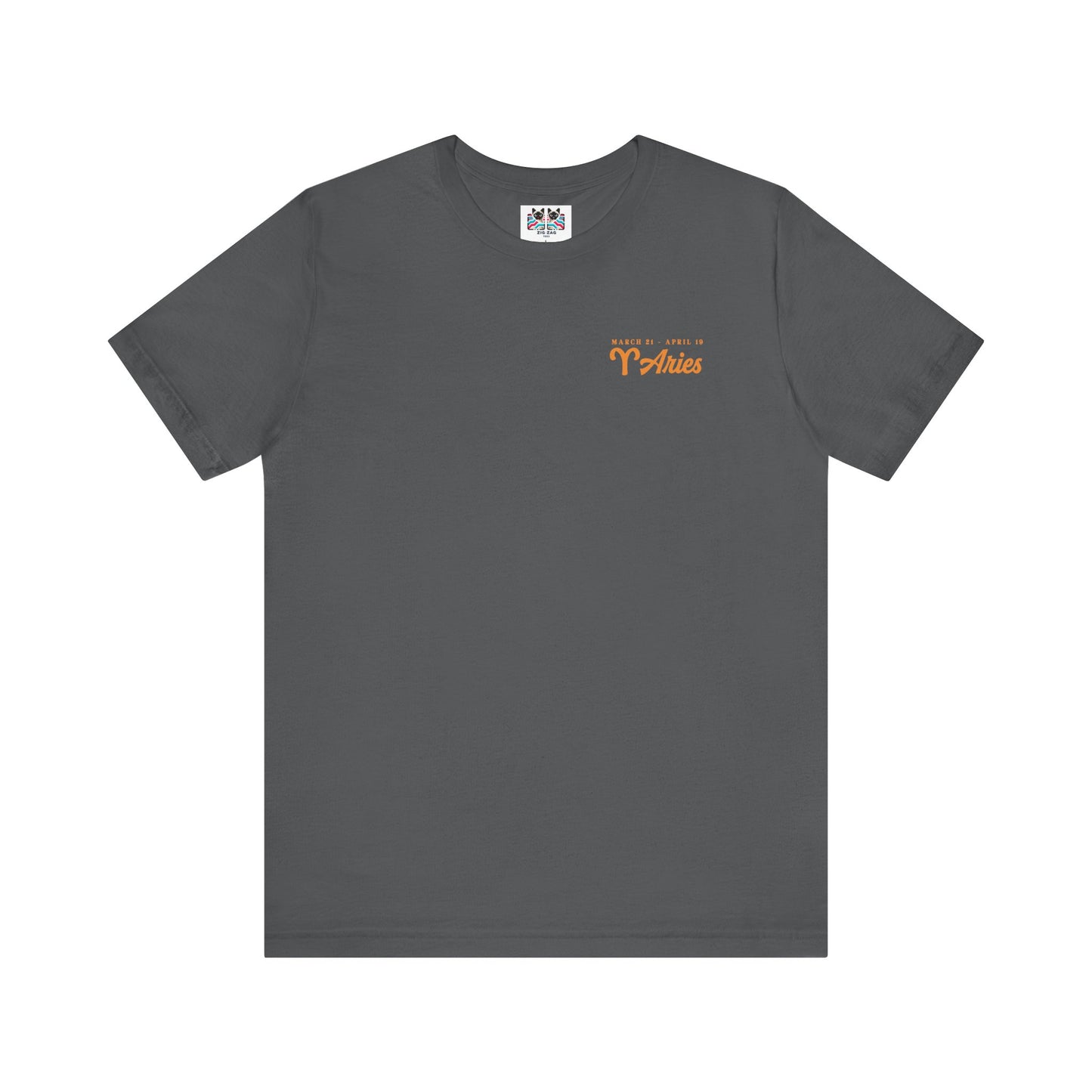 Aries Fueled by Fire T-Shirt – Ram Head with Zodiac Astrological Wheel