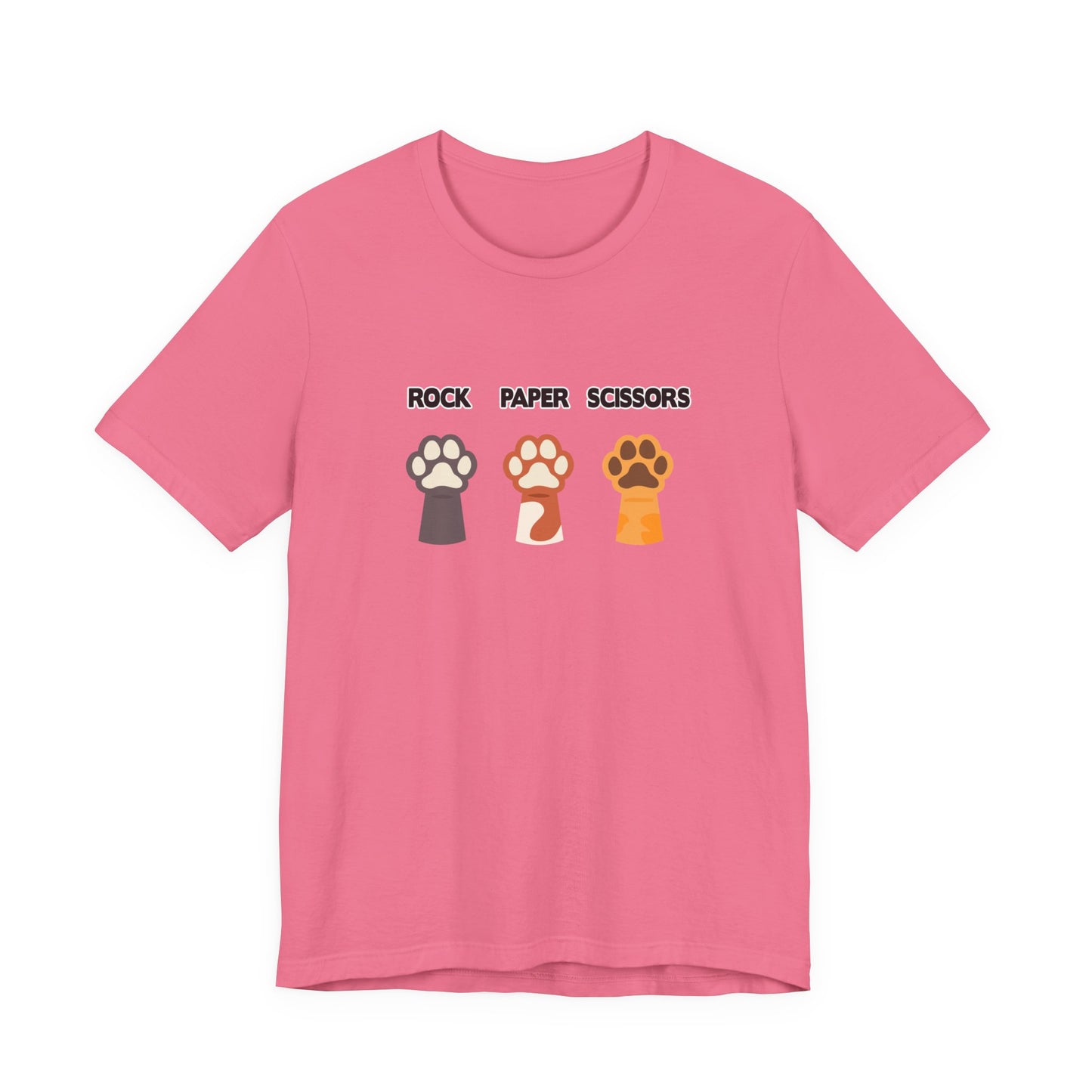 Rock Paper Scissors Dog Paw Tshirt Funny Canine Game Design