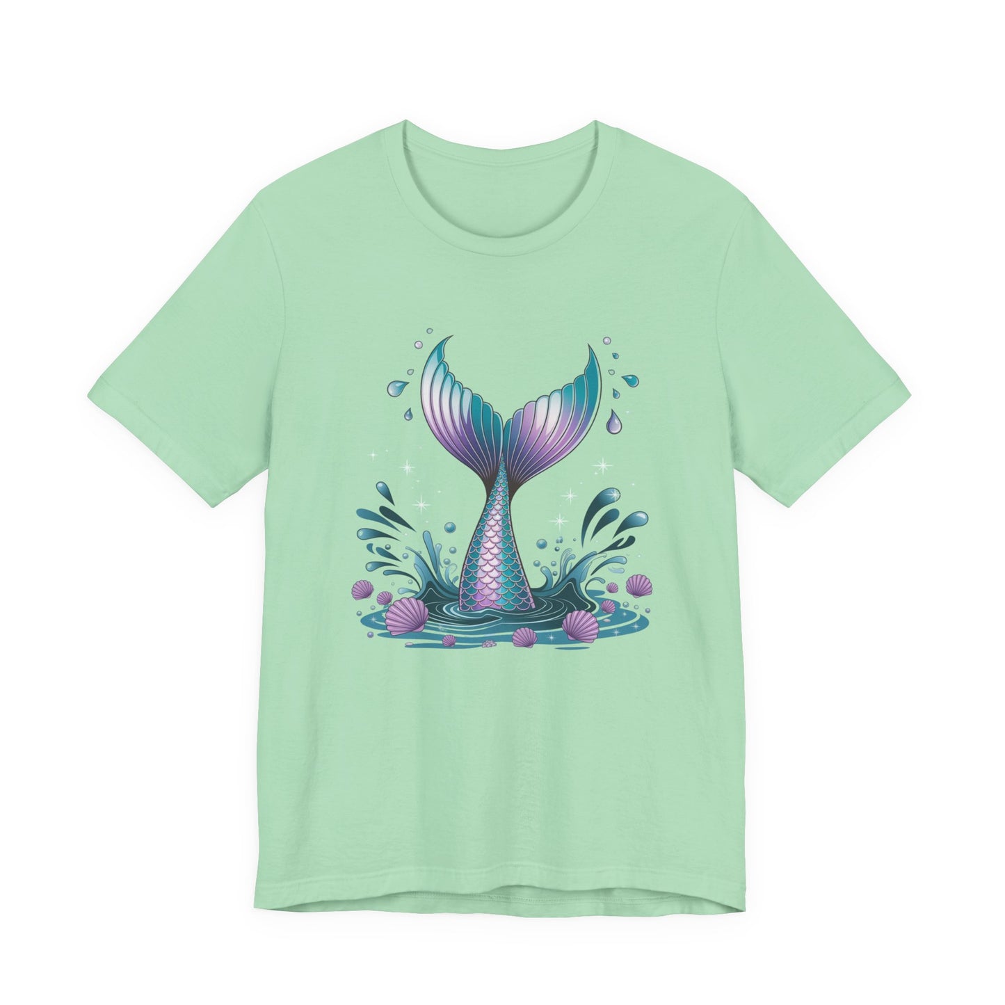 Mermaid Energy – Diving Mermaid Hip to Tail Graphic T-Shirt