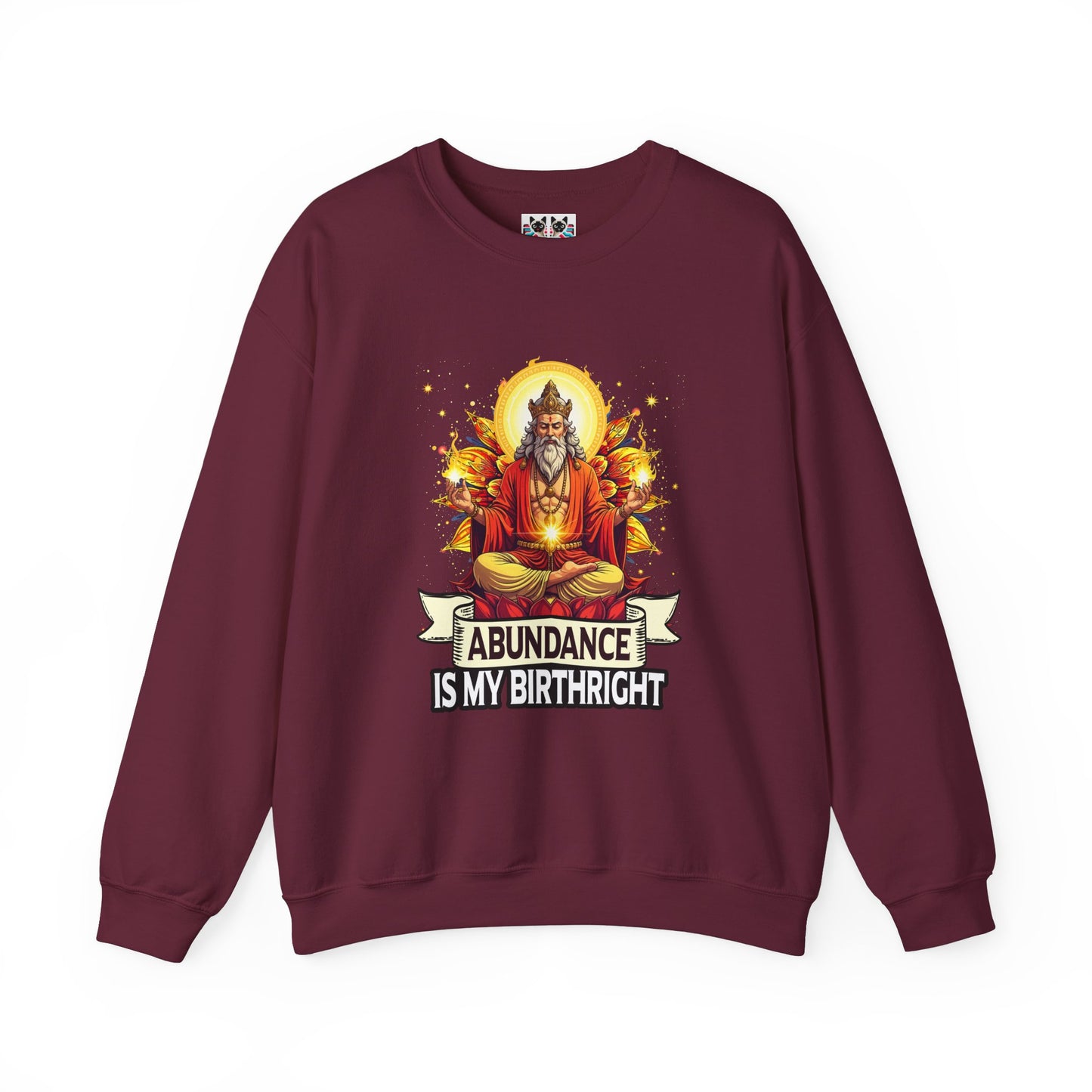 Abundance Is My Birthright - Spiritual Wealth Crewneck Sweatshirt