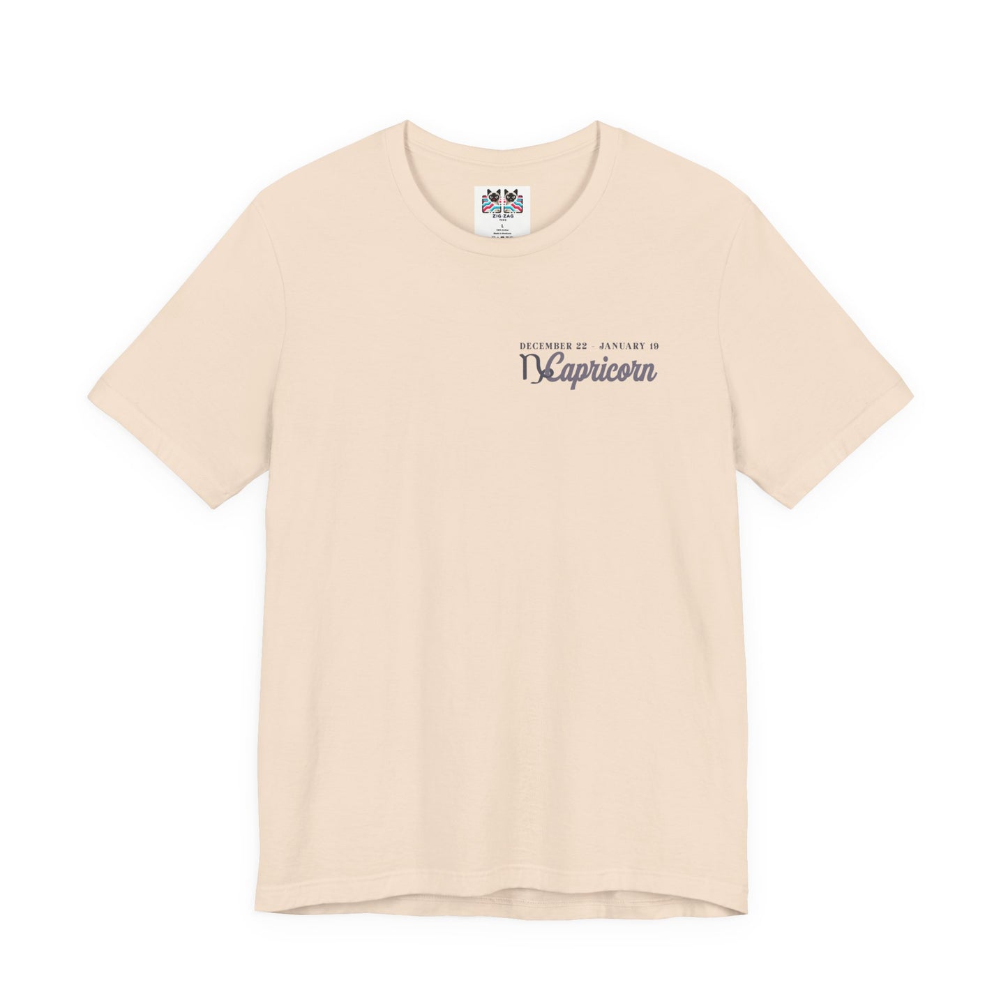 Capricorn Zodiac T-Shirt – Climbing Higher One Step At A Time Astrological wheel