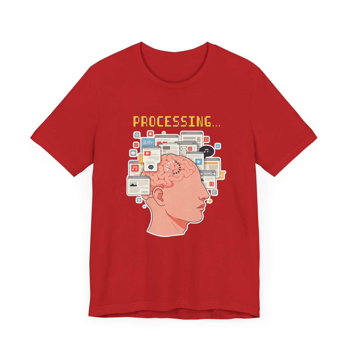 My Brain Has Too Many Tabs Open Tee, Mental Overload Shirt, Funny Multitask Graphic Tee, Chaotic Mind Humor Top, Relatable Gift