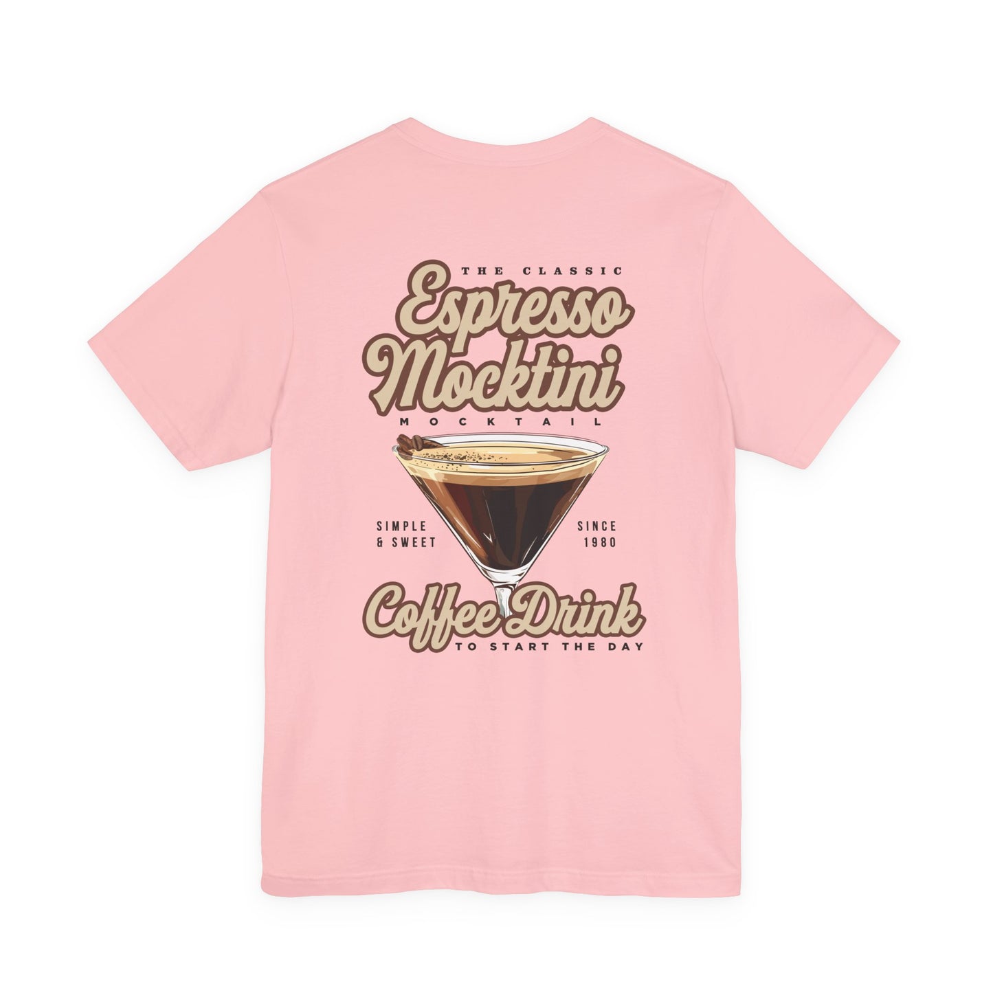 The Classic Espresso Mocktini Mocktail T-Shirt – Featuring Bold Coffee Drink Graphic