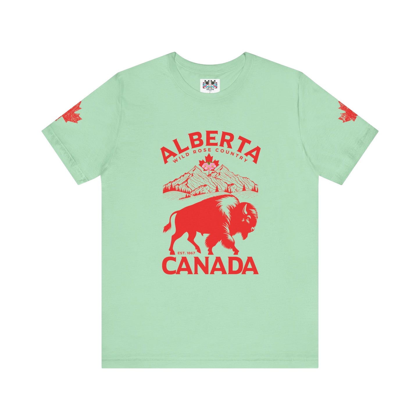 Alberta Wild Rose Country Bison T-Shirt