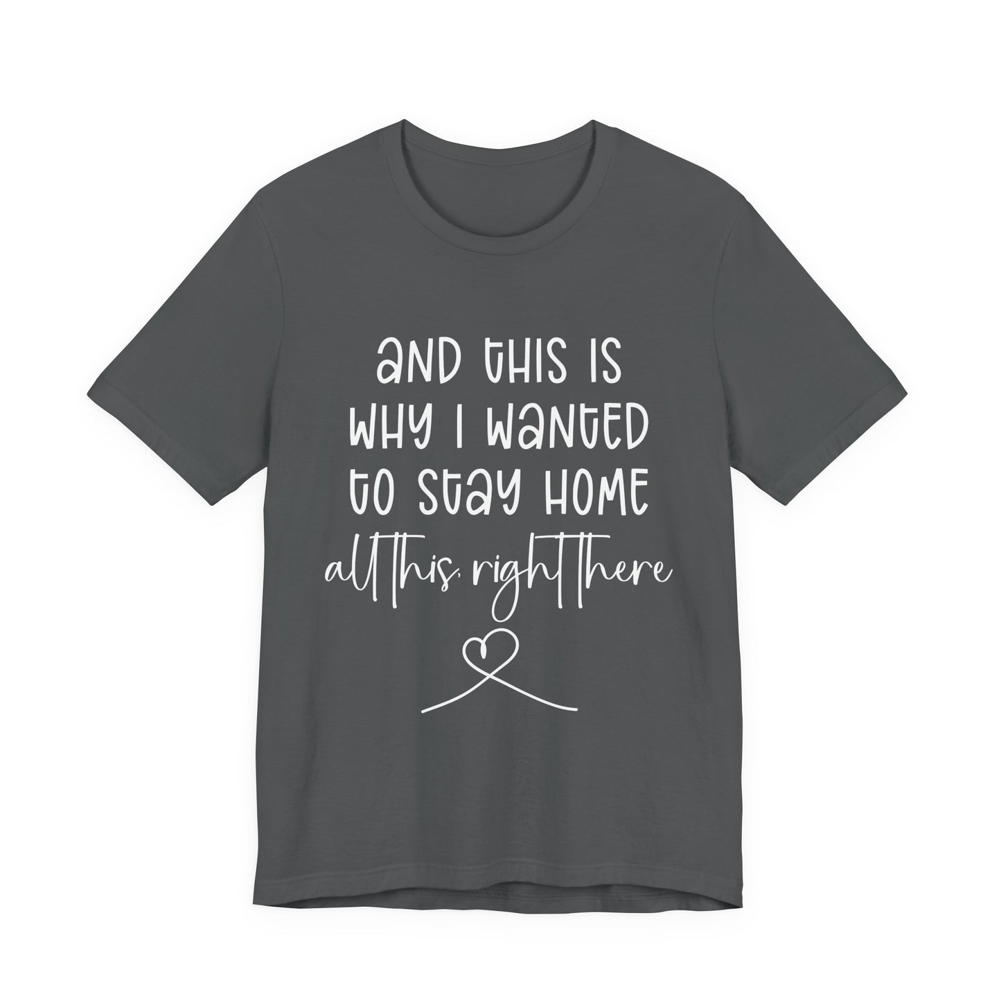 This Is Why I Wanted to Stay Home T-Shirt – Cozy Introvert Heartfelt Graphic Tee