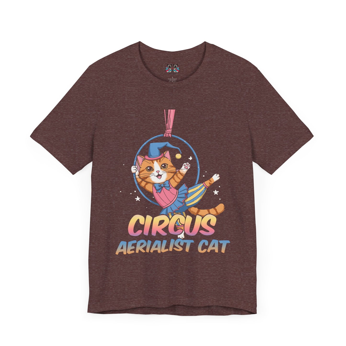 Circus Aerialist Cat - Cute and Funny Performer T-Shirt