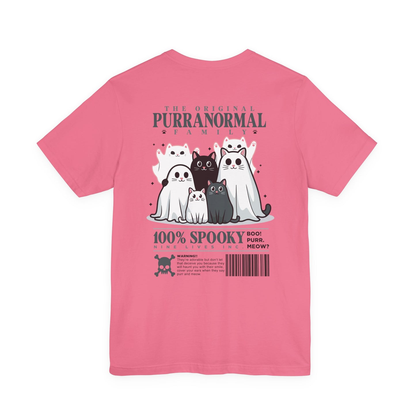 The Purranormal Family T-Shirt – Real and Ghost Cats Spooky Graphic