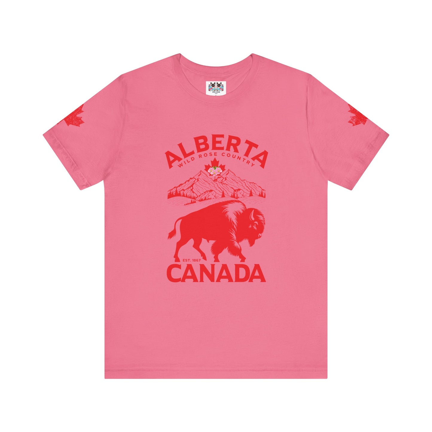 Alberta Wild Rose Country Bison T-Shirt