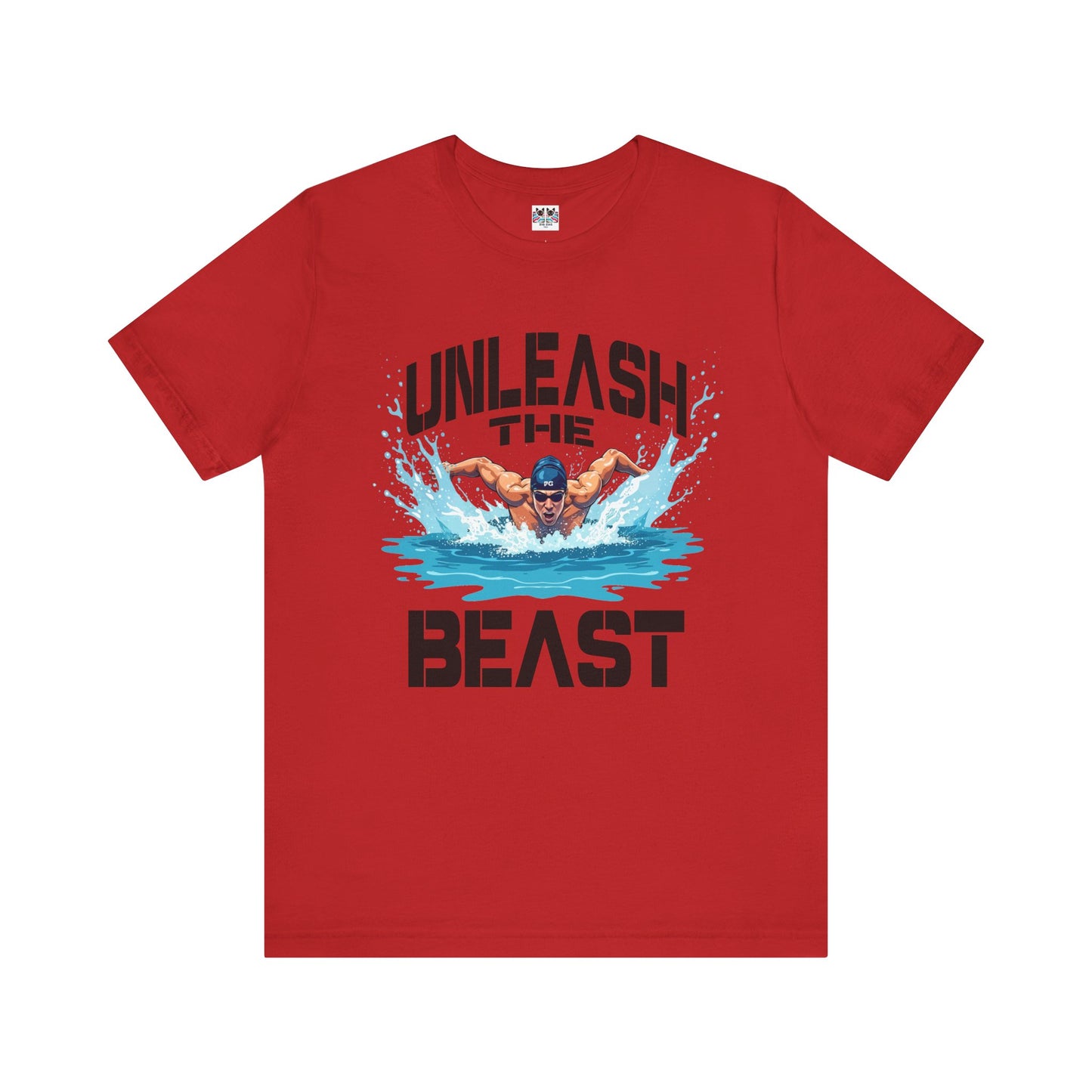 Unleash the Beast Butterfly Stroke Swimming Power Athlete Sports T-Shirt