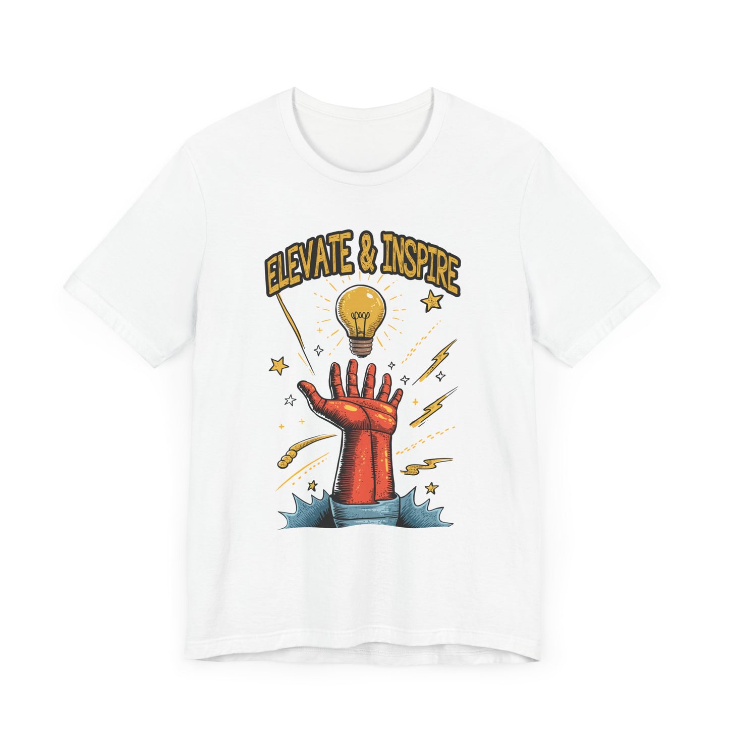 Elevate and Inspire Shirt Motivational Graphic Tee for Leaders Teachers Coaches and Creators Who Lift Others With Energy and Vision