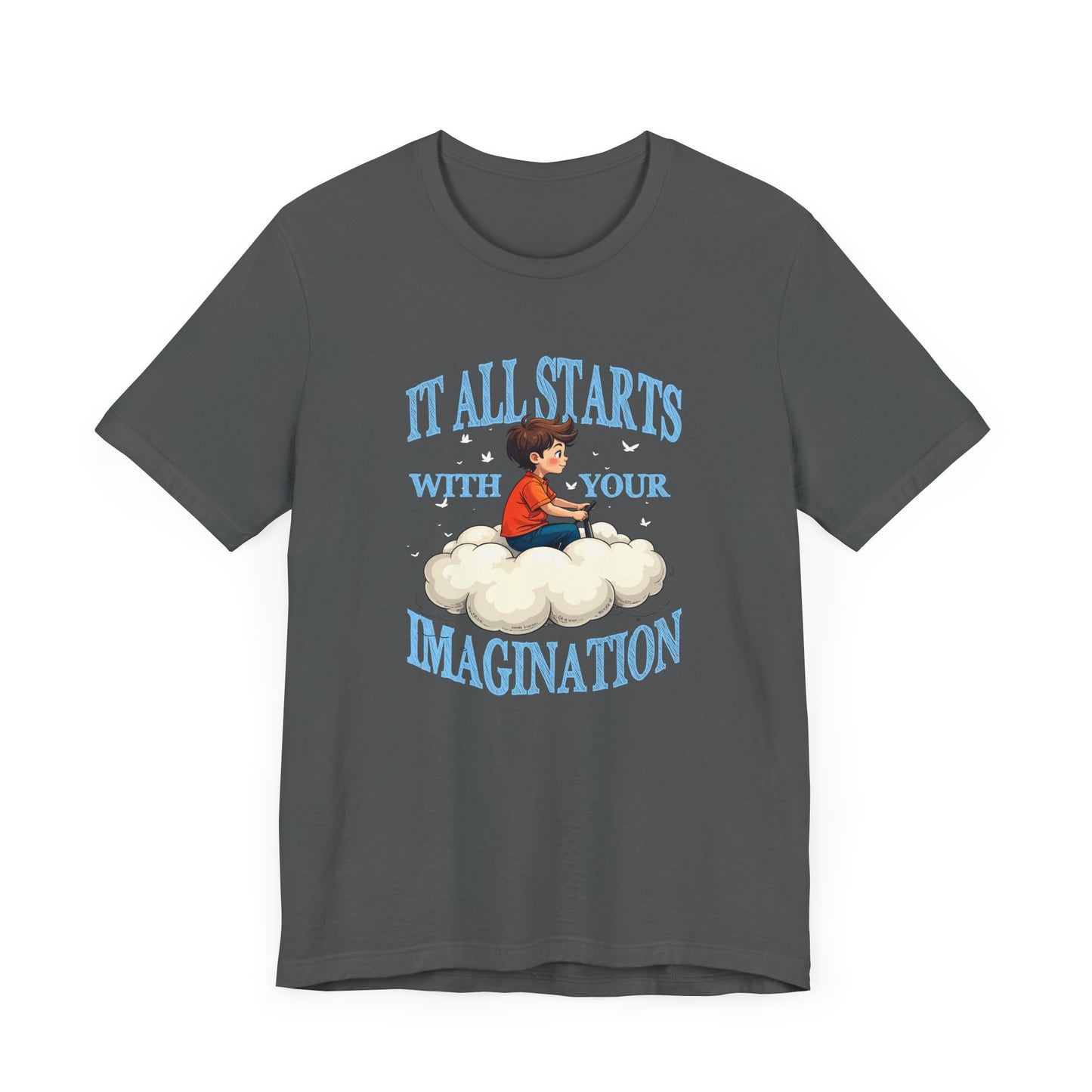 Cloud Control - Imagine Your Own Reality – Toddler Controlling Cloud with Stars & Planets Graphic T-Shirt