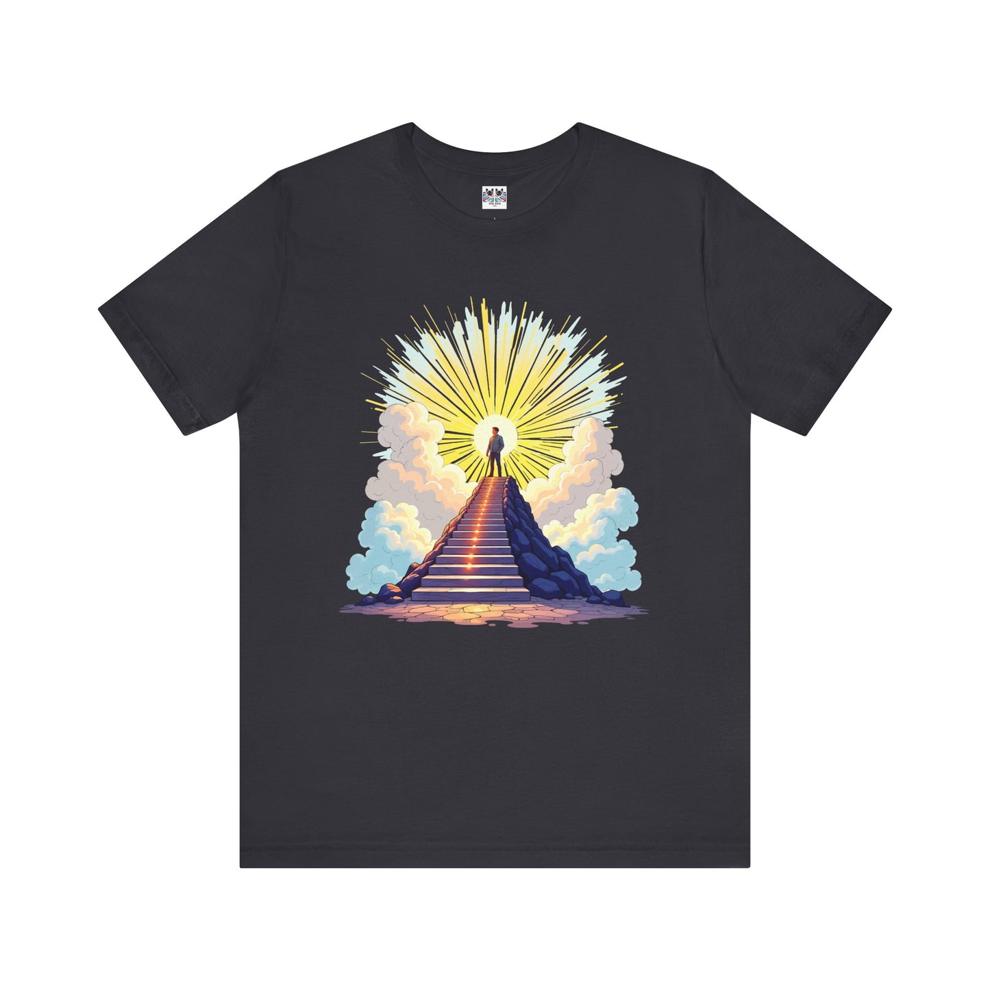 Believe Receive Achieve Inspirational Sunrise Stairway Success T-Shirt