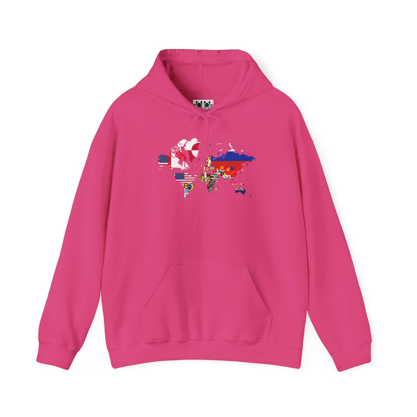 World Map Country Flags - Travel & Wanderlust Hoodie