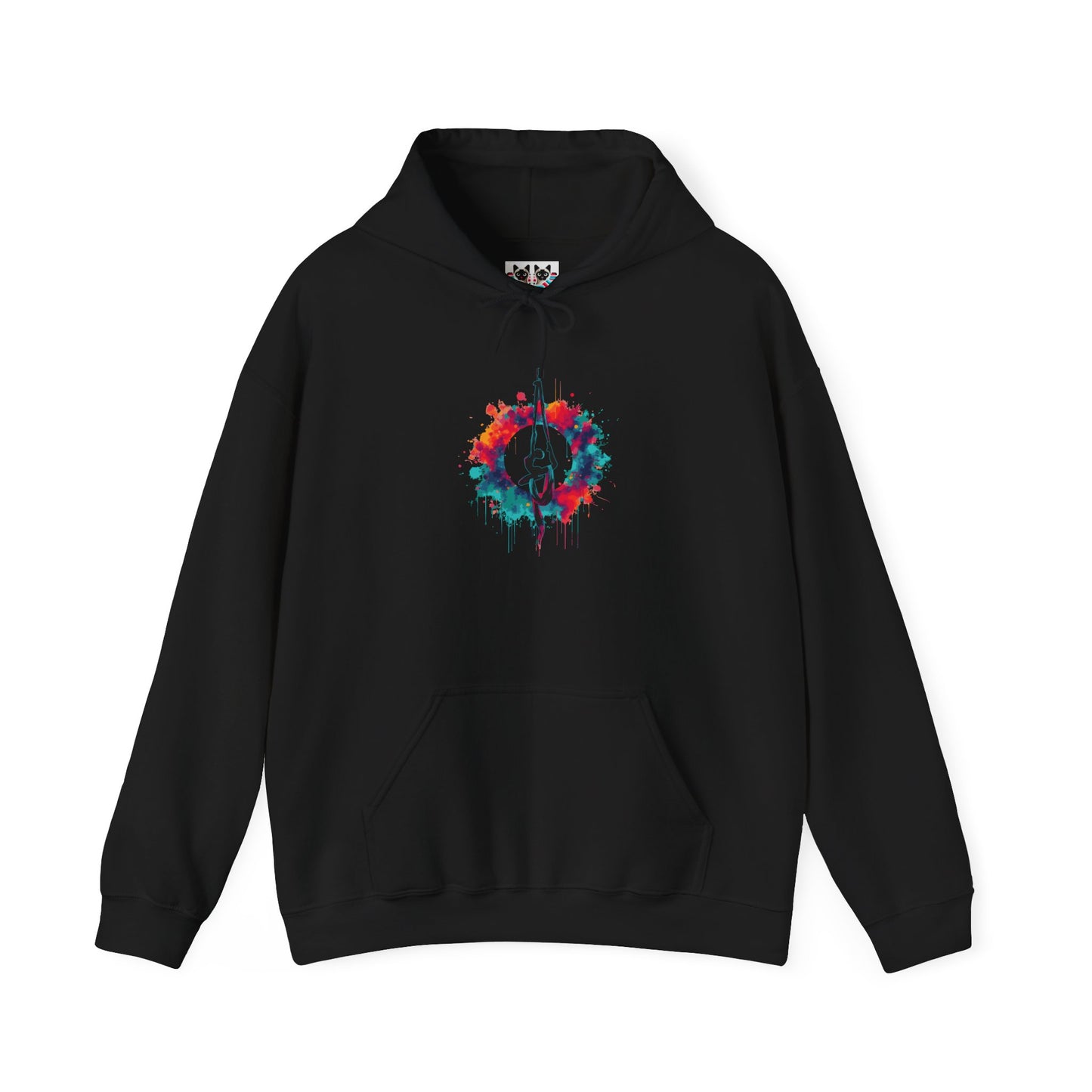 Aerialist Colorsplash - Vibrant Aerial Yoga & Dance Hoodie
