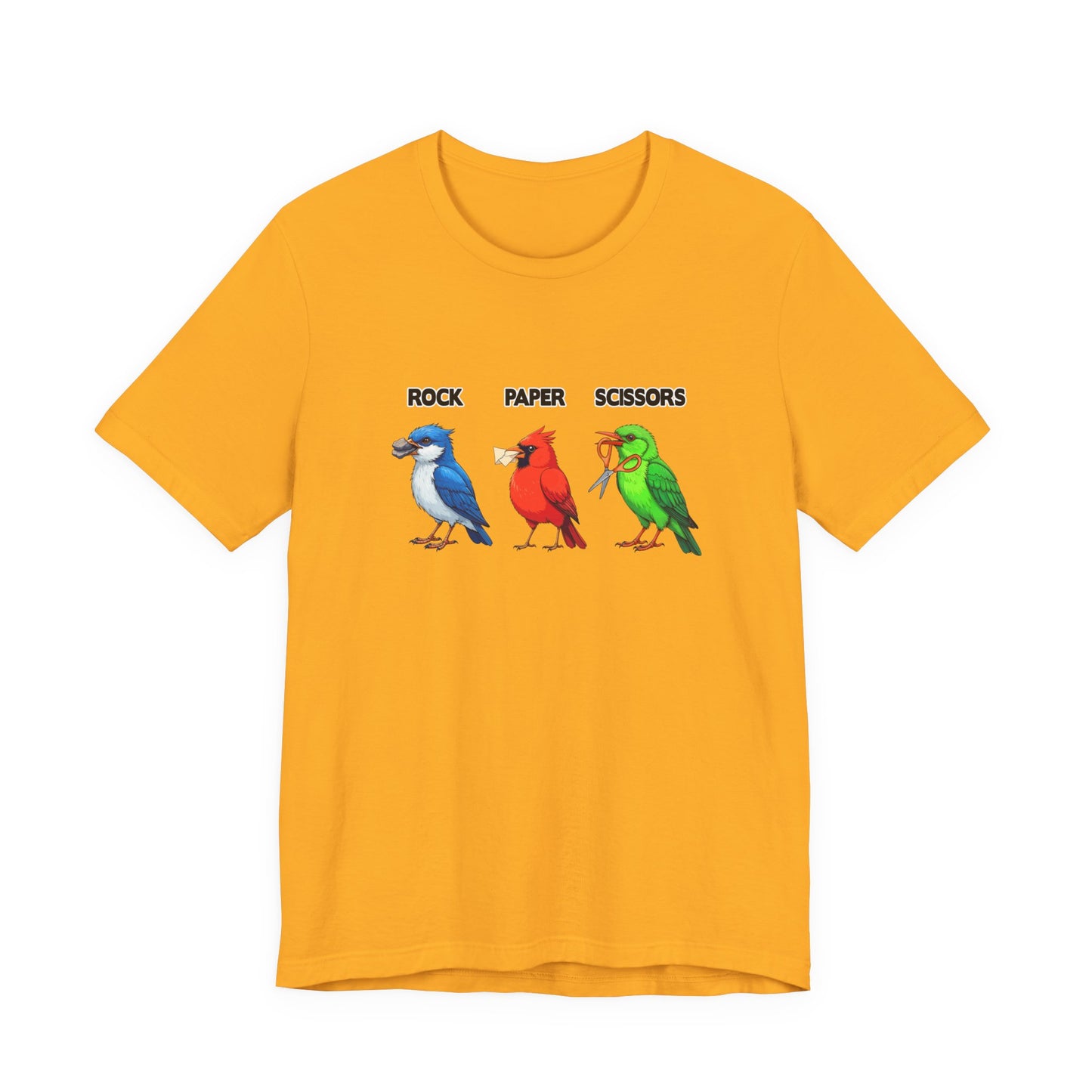 Rock Paper Scissors Bird Paw Tshirt Funny Avian Game Design