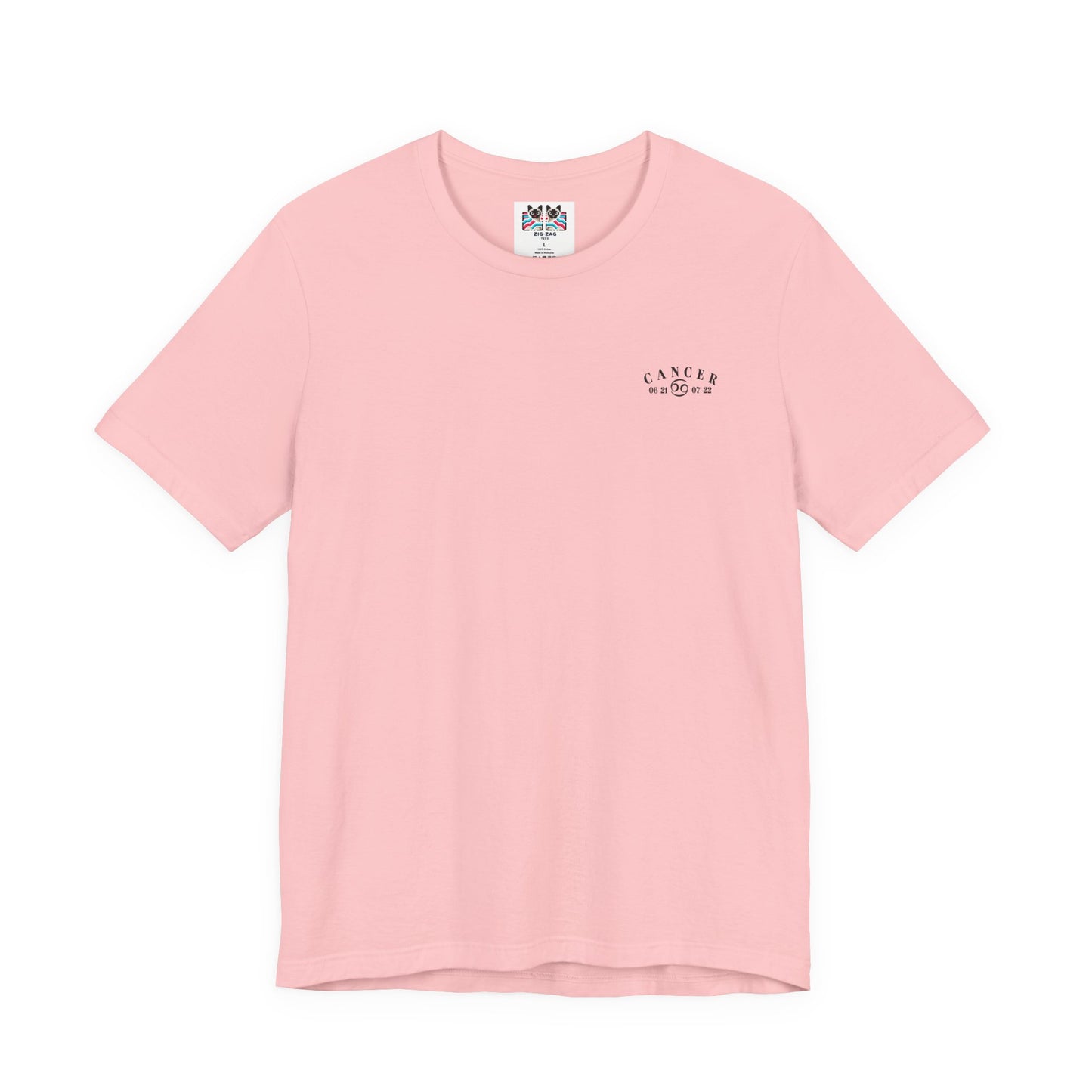 Colorful Cancer Zodiac T-Shirt – Crab with Constellation, Leaves & Flowers