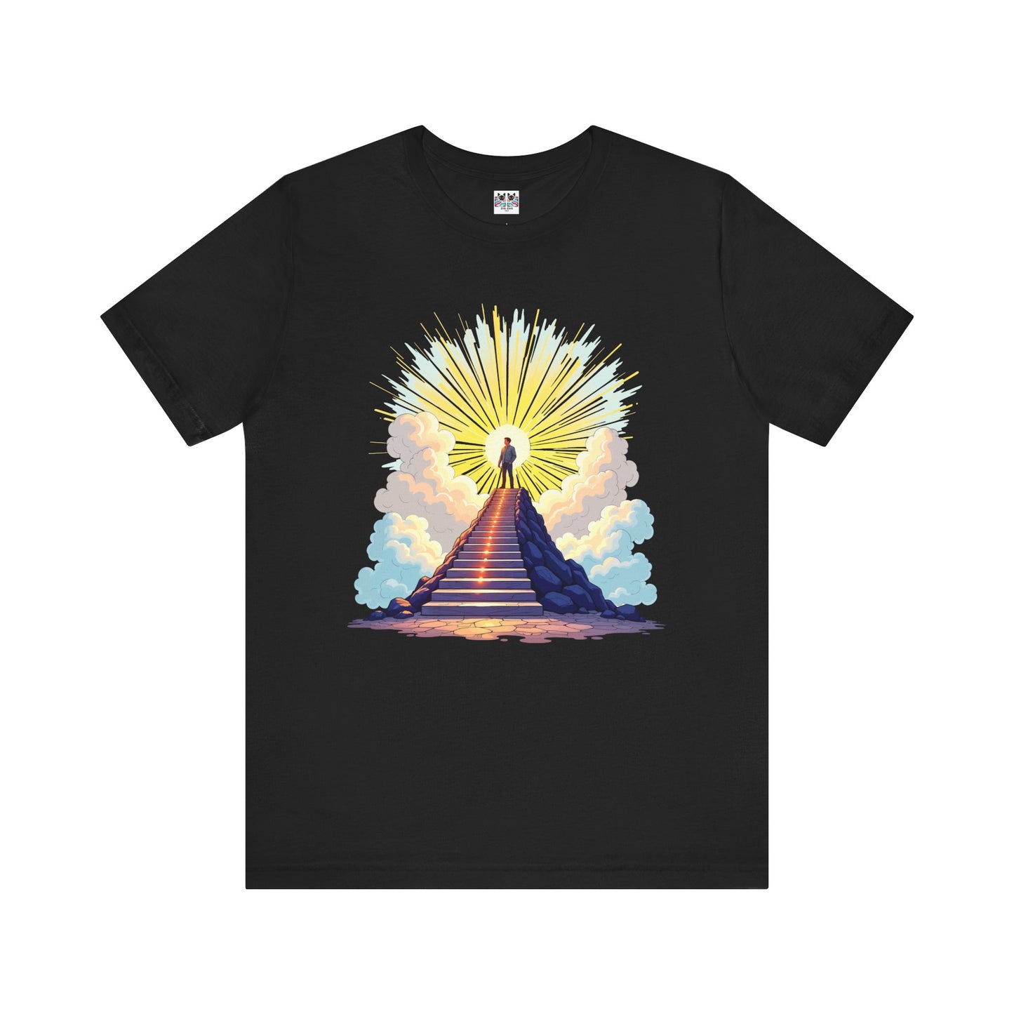 Believe Receive Achieve Inspirational Sunrise Stairway Success T-Shirt