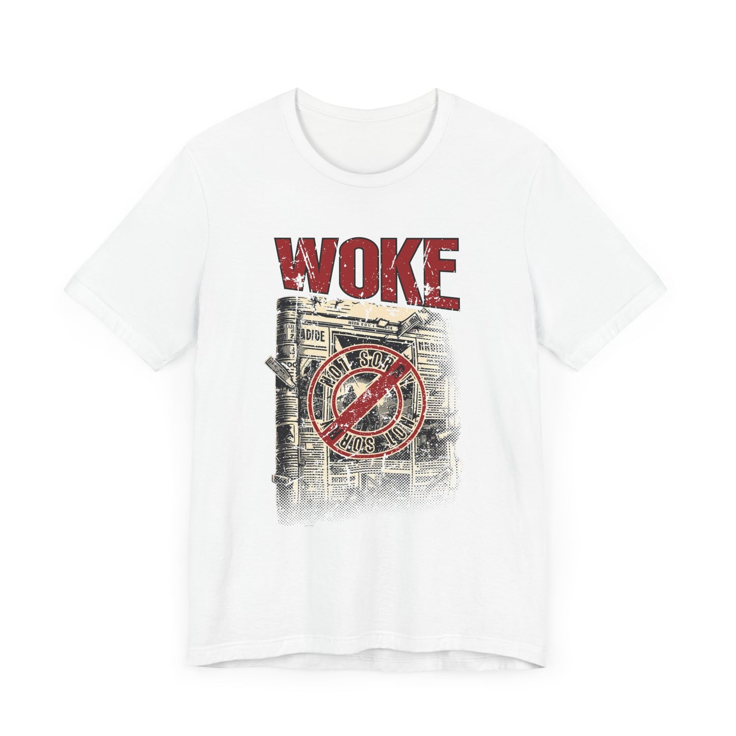 WOKE | Not Sorry Newspaper Graphic T-Shirt