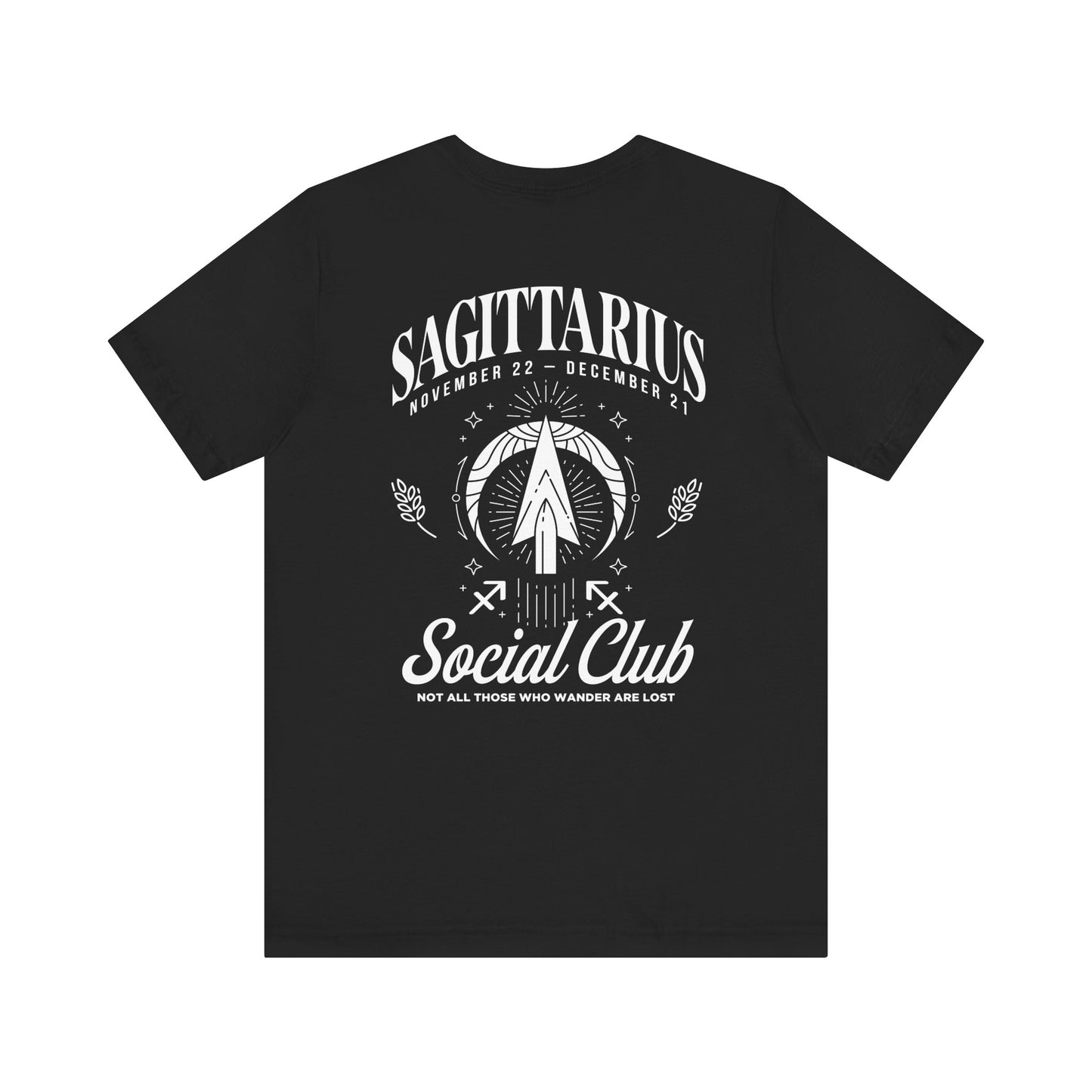 Sagittarius Social Club T-Shirt – Not All Those Who Wander Are Lost