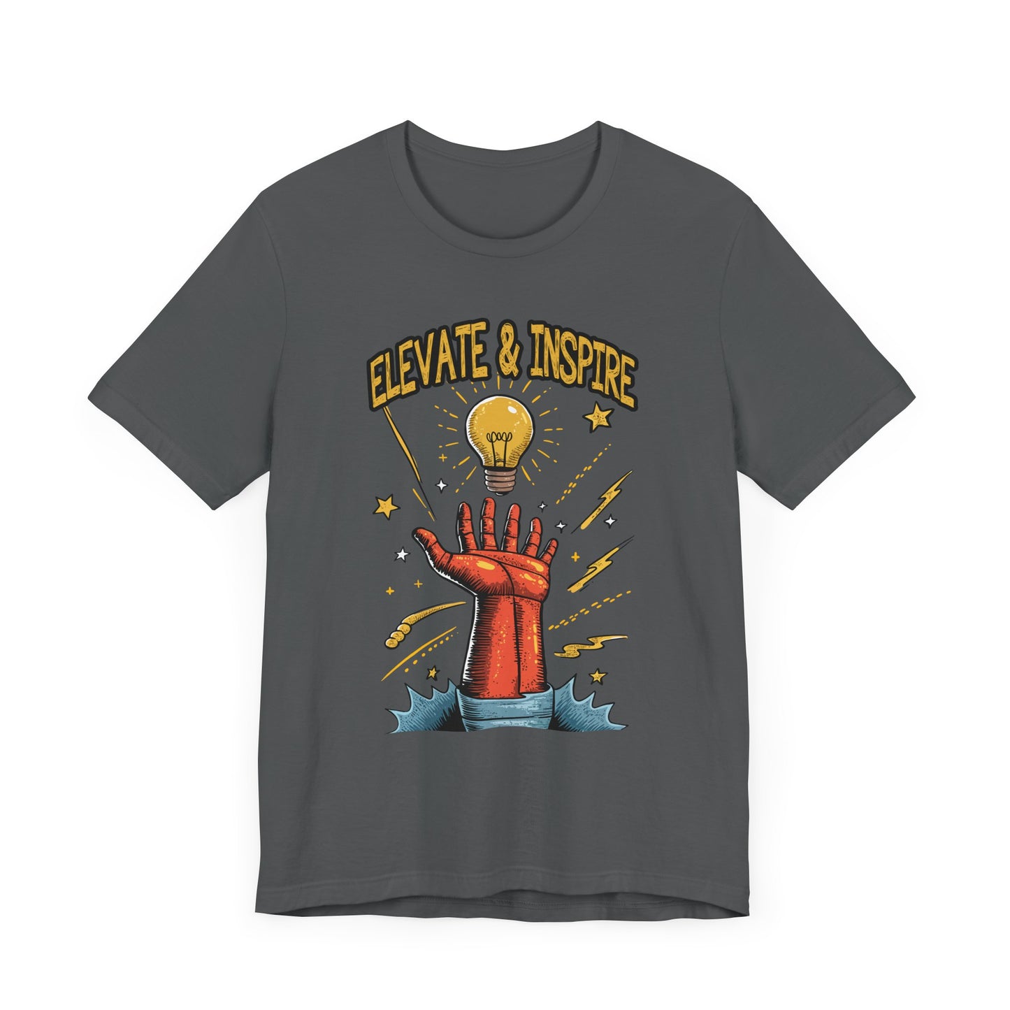 Elevate and Inspire Shirt Motivational Graphic Tee for Leaders Teachers Coaches and Creators Who Lift Others With Energy and Vision