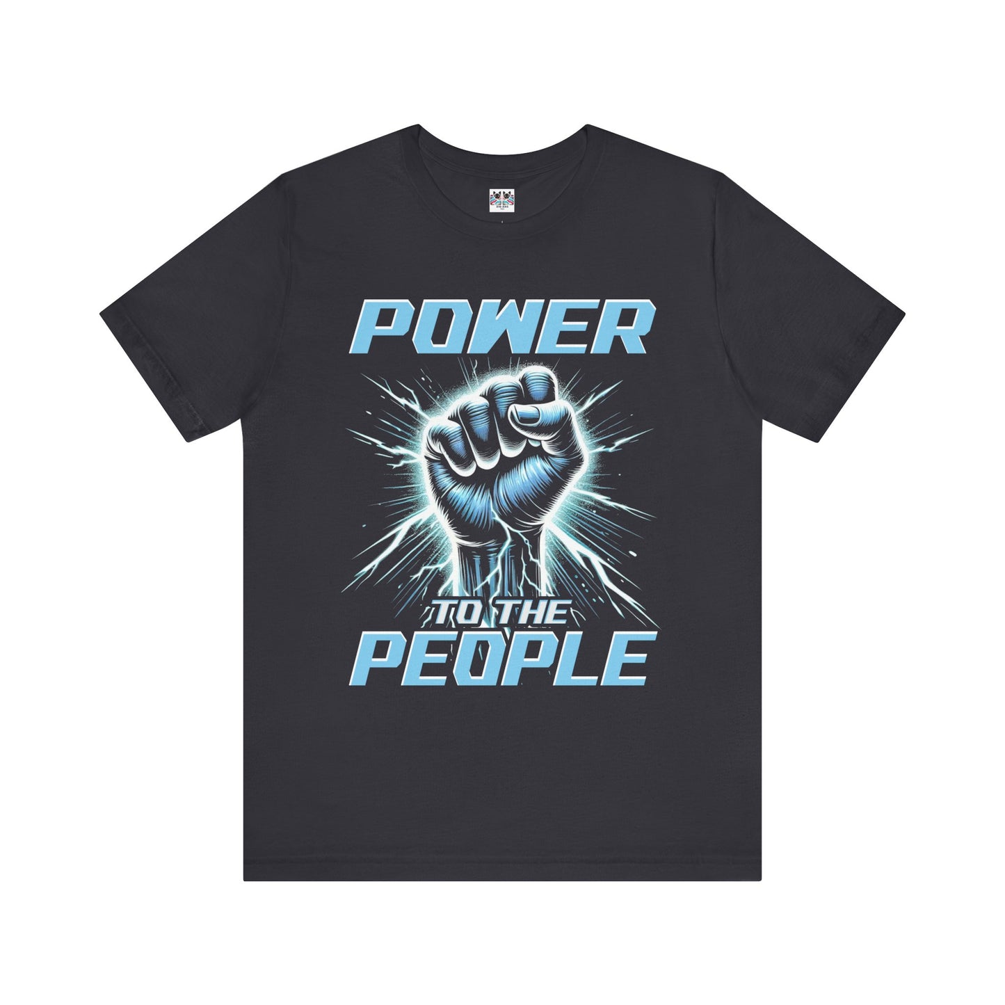 Power to the People Electric Resistance Bold Revolution Graphic T-Shirt