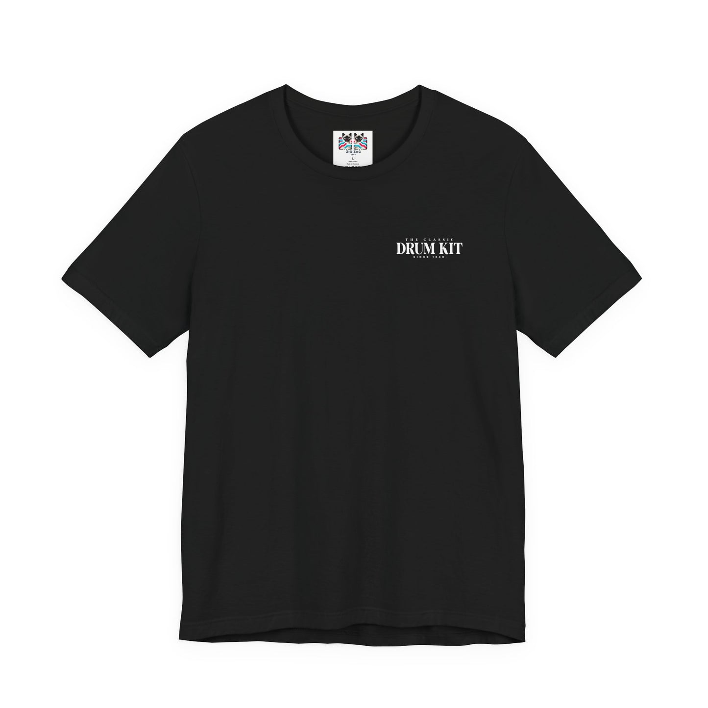 The Classic Drum Kit T-Shirt – Detailed Labeled Drum Set Graphic