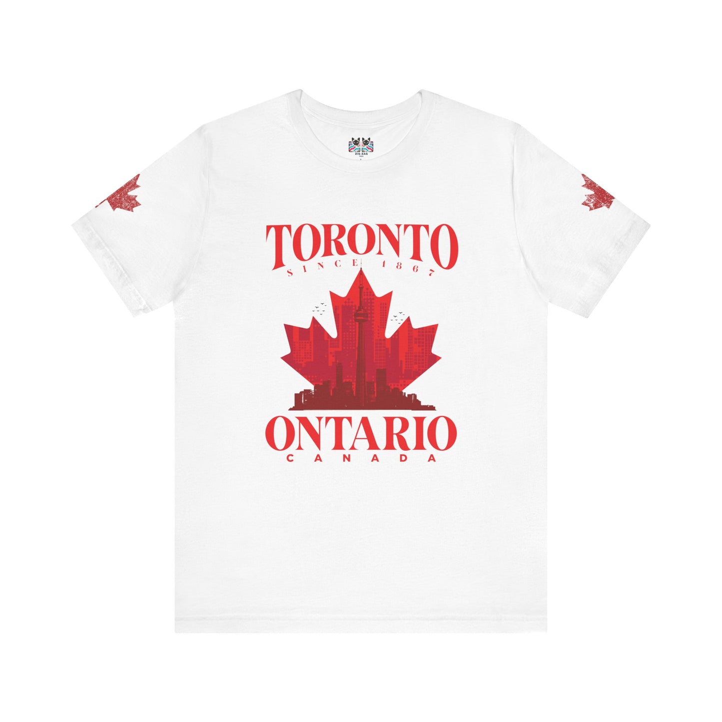 Toronto Skyline Maple Leaf T-Shirt