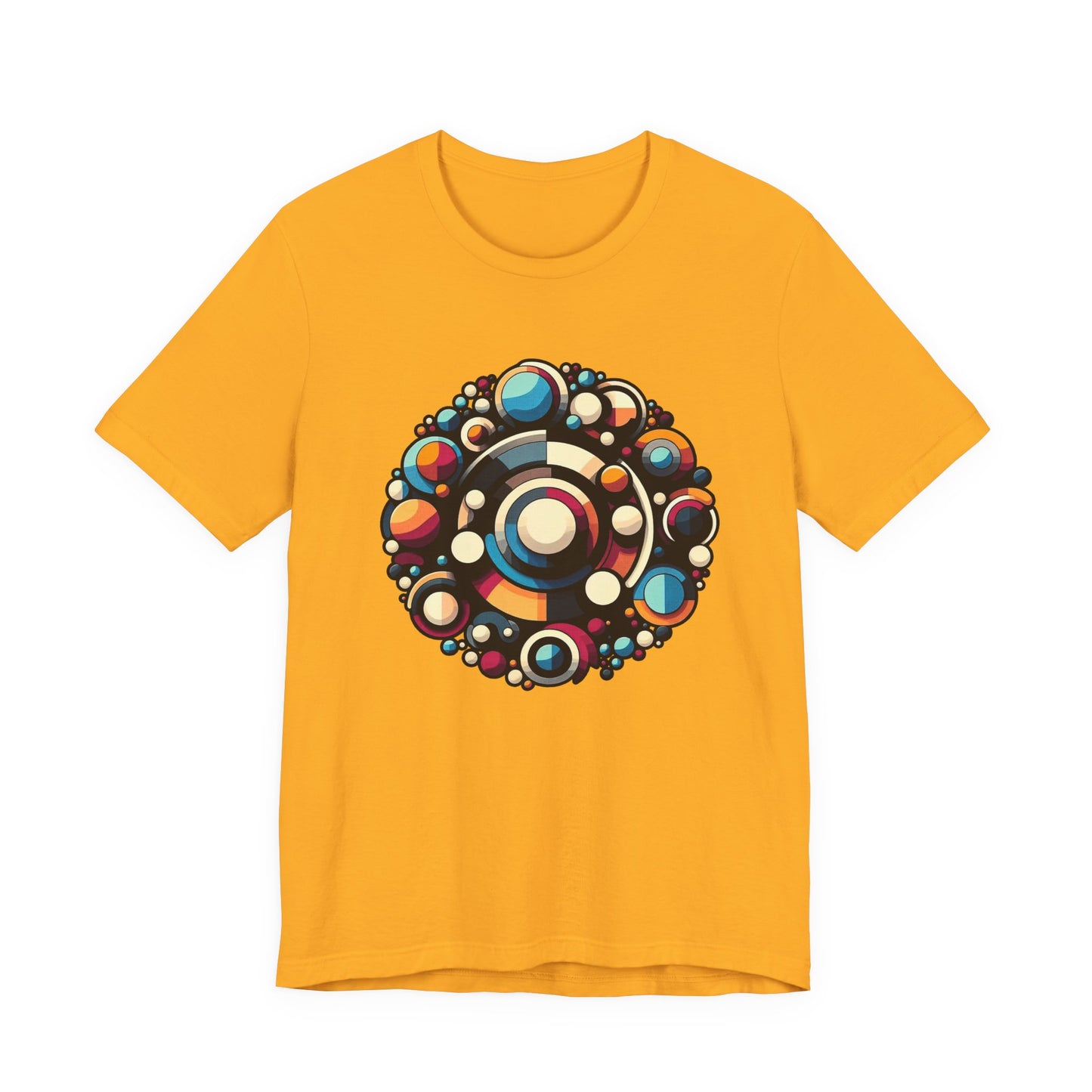 Circular Harmony – Colorful Circles Pattern Graphic T-Shirt