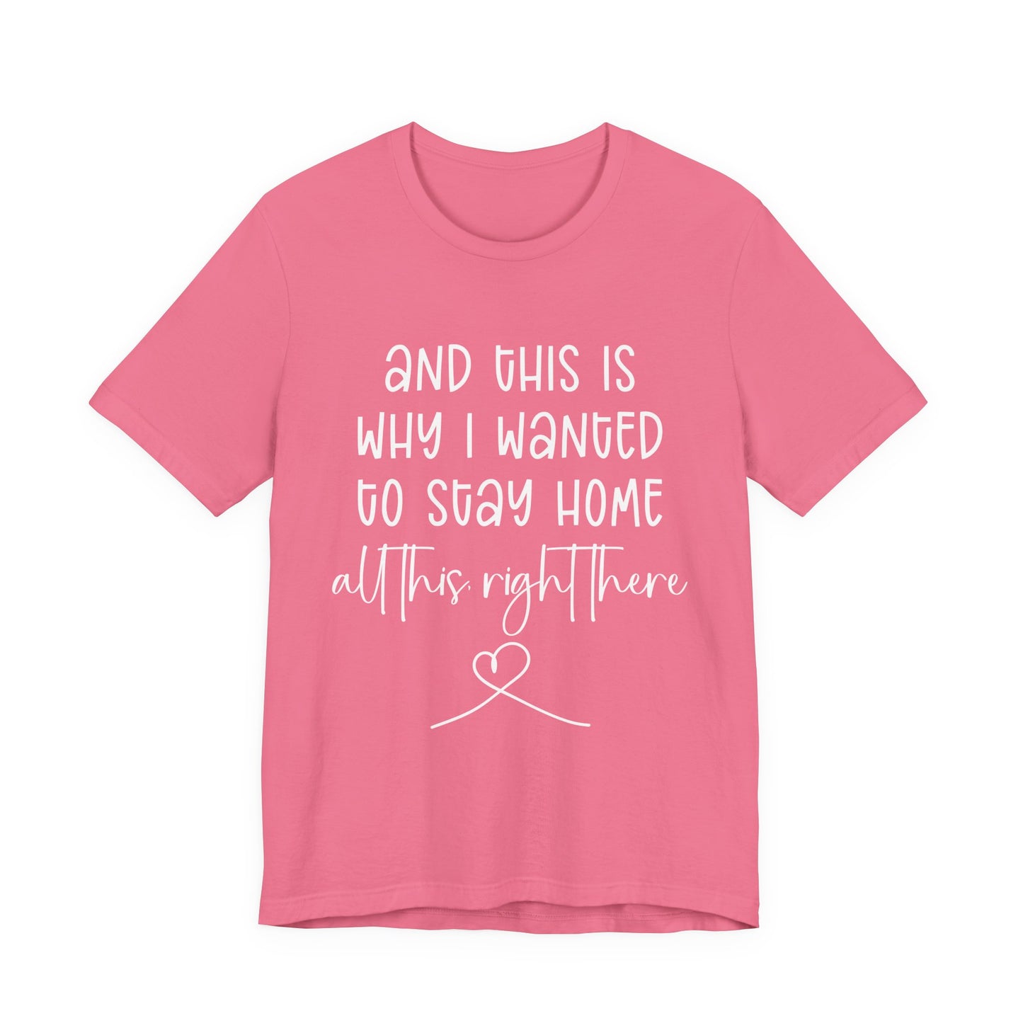 This Is Why I Wanted to Stay Home T-Shirt – Cozy Introvert Heartfelt Graphic Tee