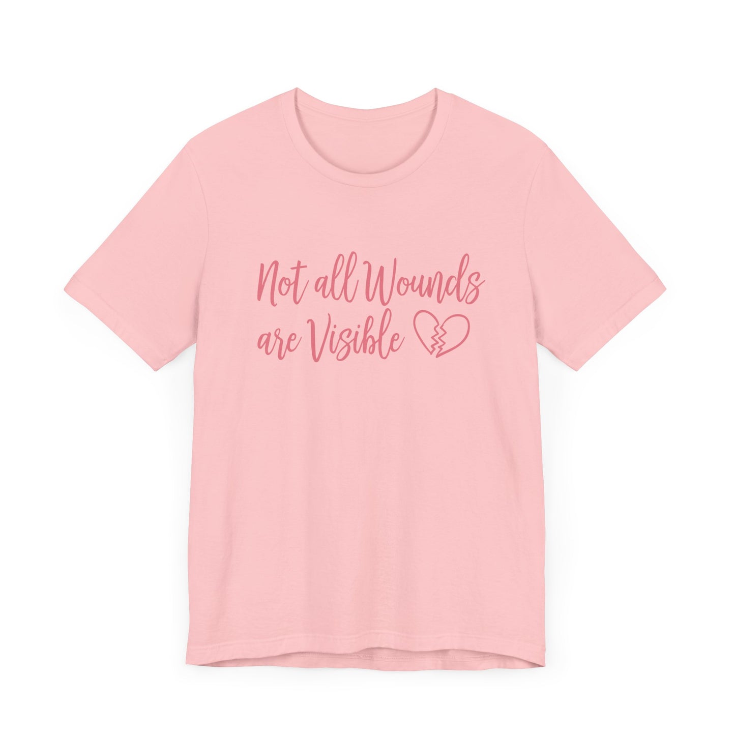 Not All Wounds Are Visible Official Graphic Statement Tee for Mental Health Warriors and Advocates of Inner Strength and Truth