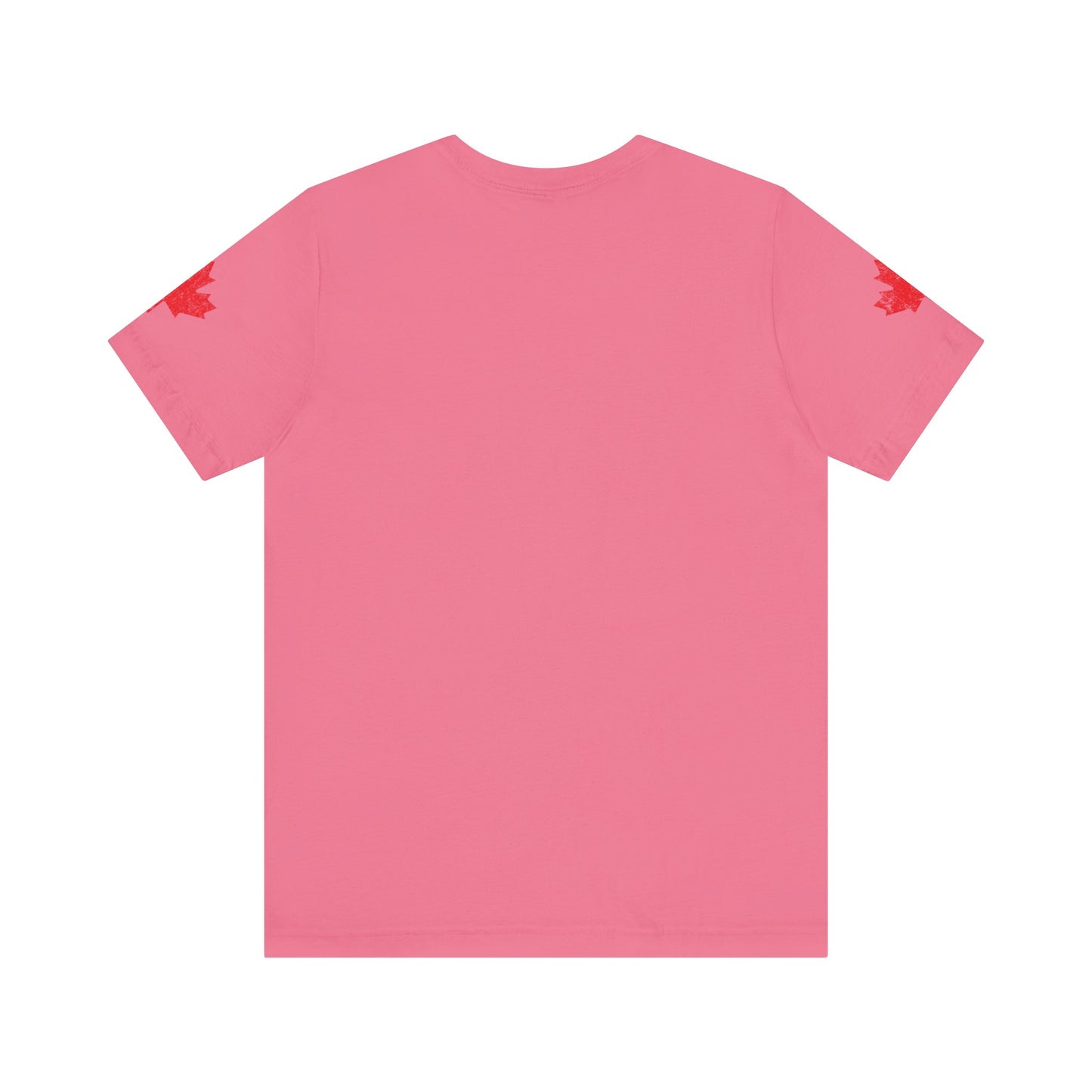 Made In Canada Iconic Symbols - Red & White outline Print T-Shirt