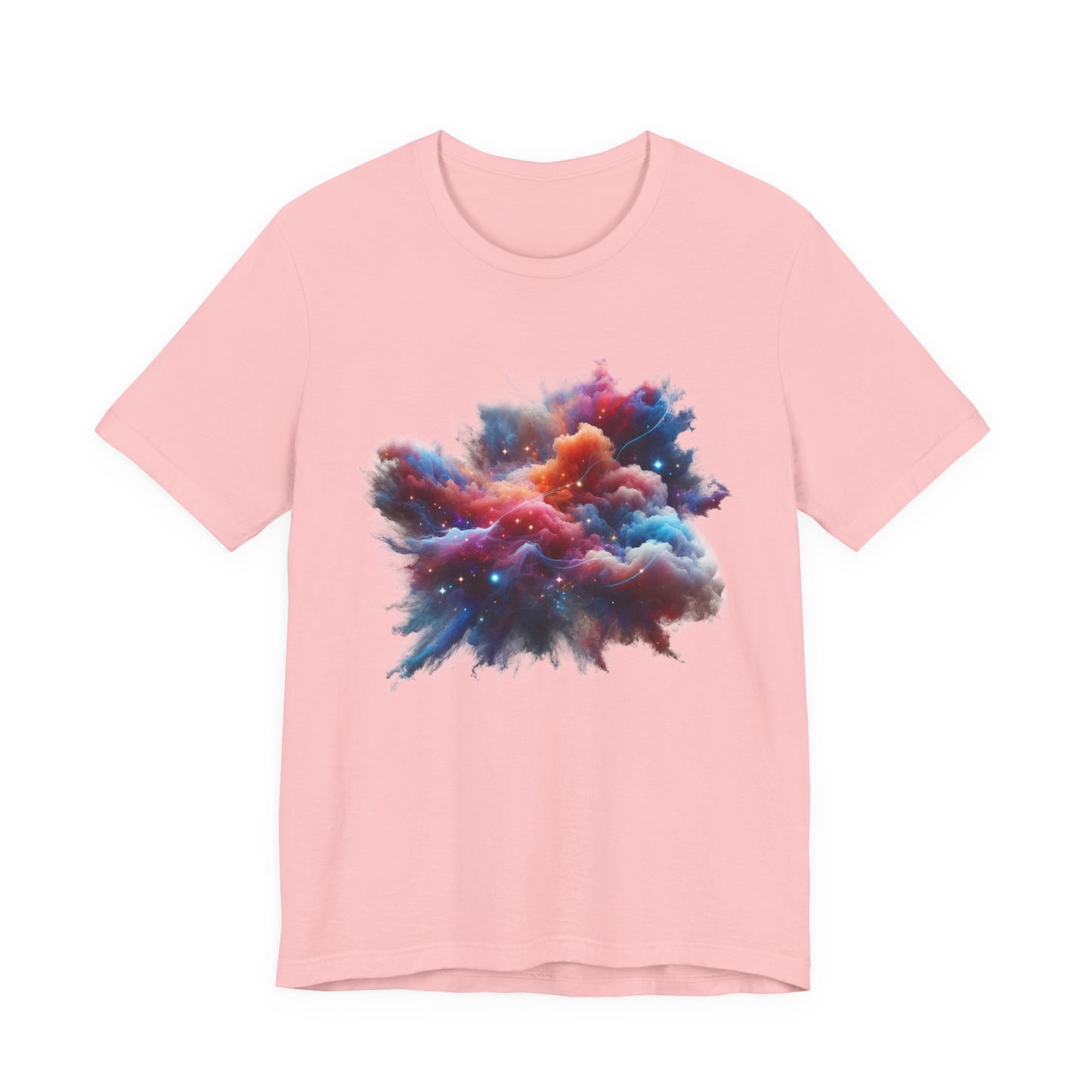 Cosmic Smoke – Colorful Space Swirl Graphic T-Shirt