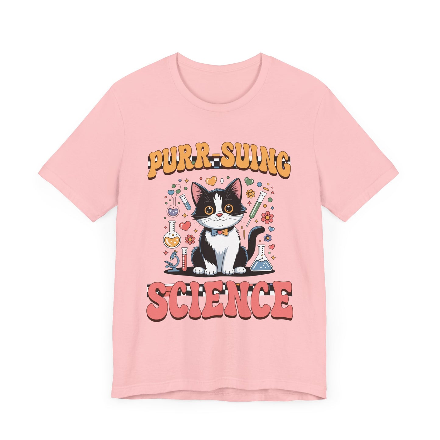 Cat Science T-Shirt – Purr-suing Science Pun for STEM Fans