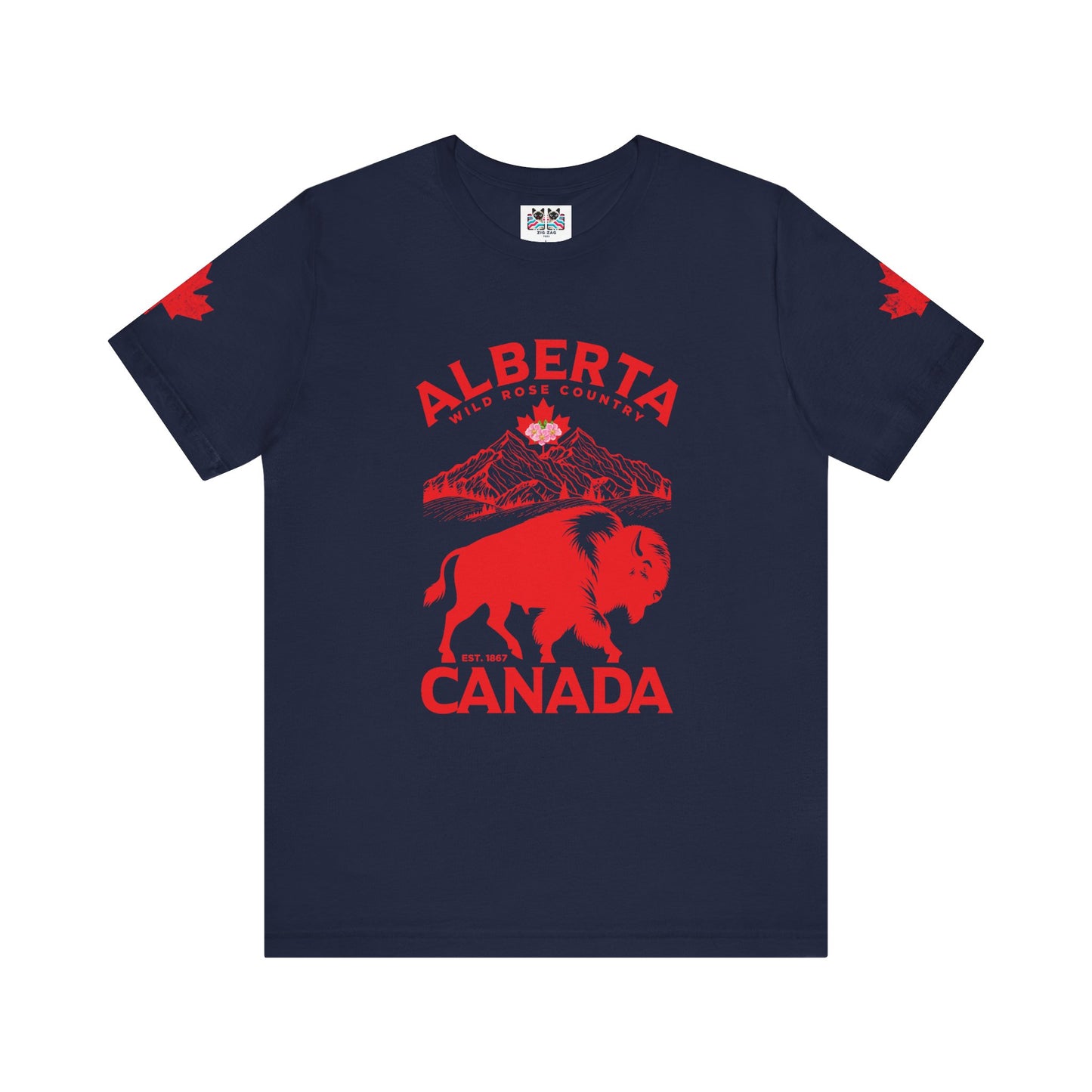 Alberta Wild Rose Country Bison T-Shirt