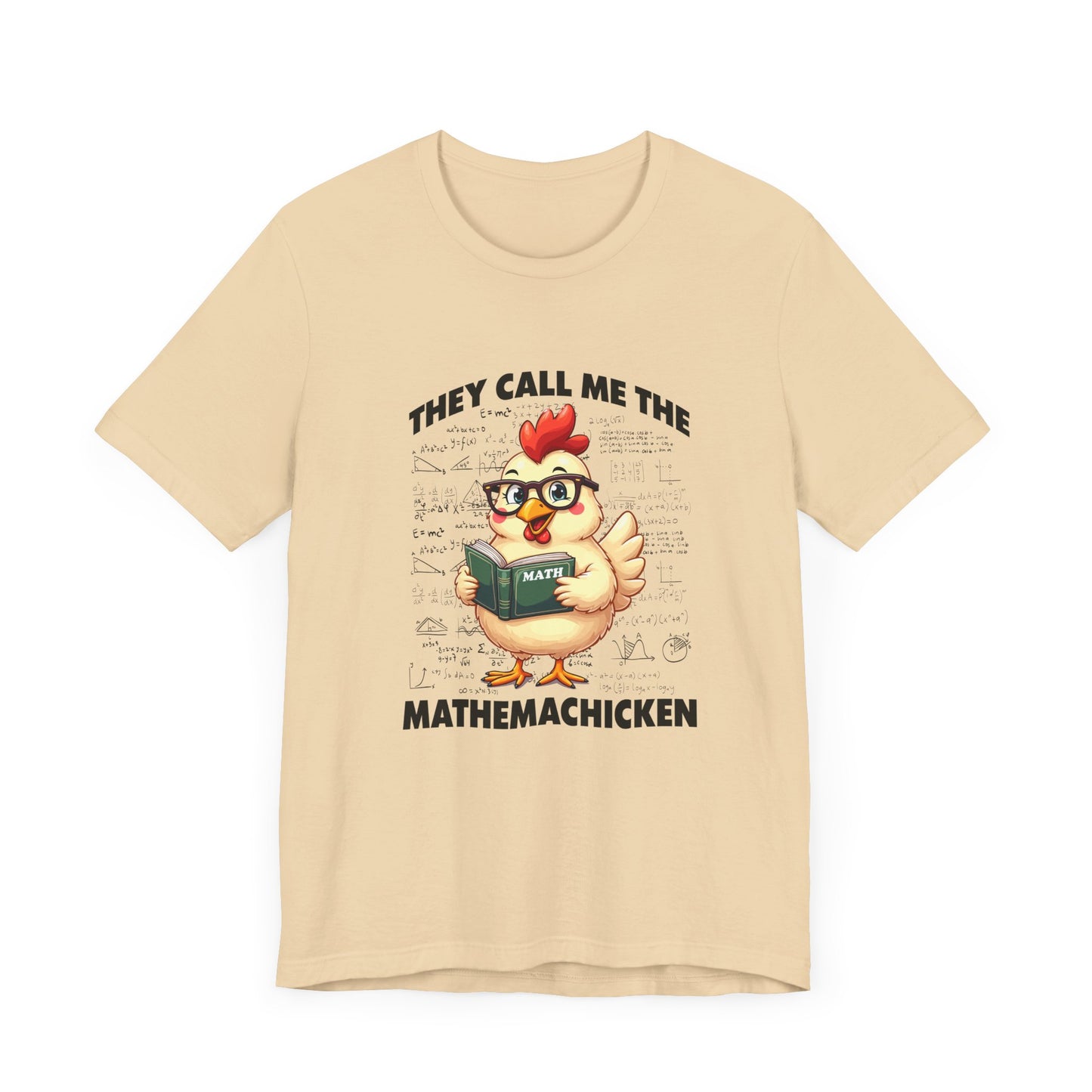Math Lover Chicken T-Shirt – Geeky Poultry and Equations Design