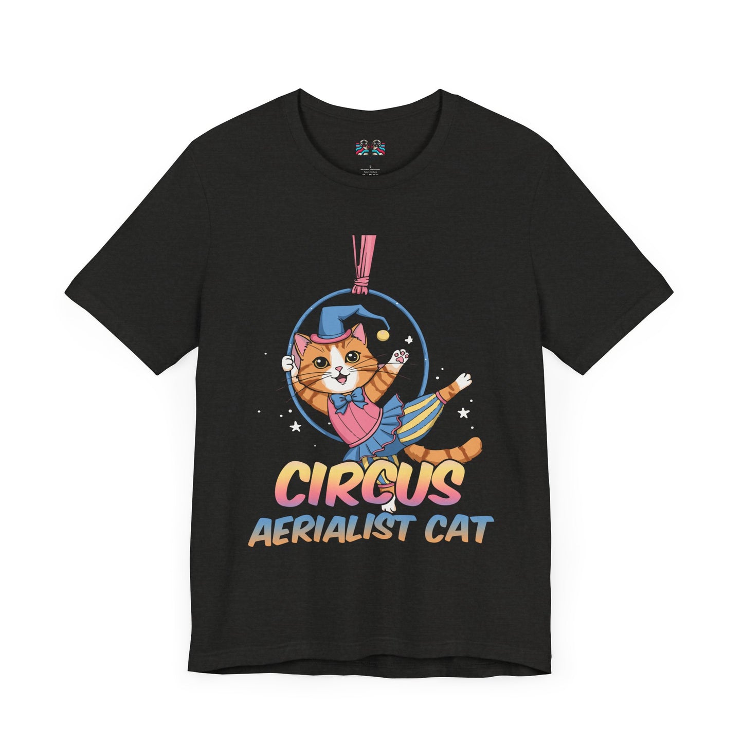 Circus Aerialist Cat - Cute and Funny Performer T-Shirt