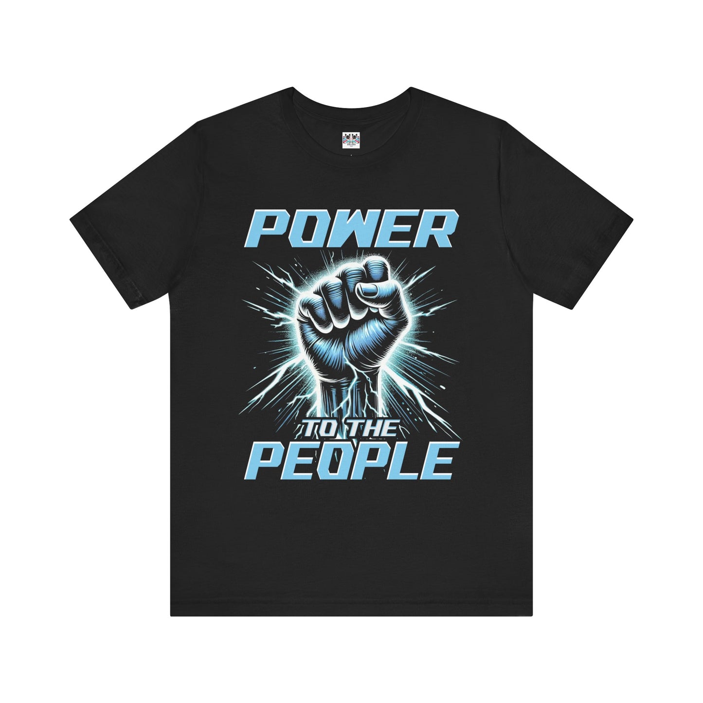 Power to the People Electric Resistance Bold Revolution Graphic T-Shirt