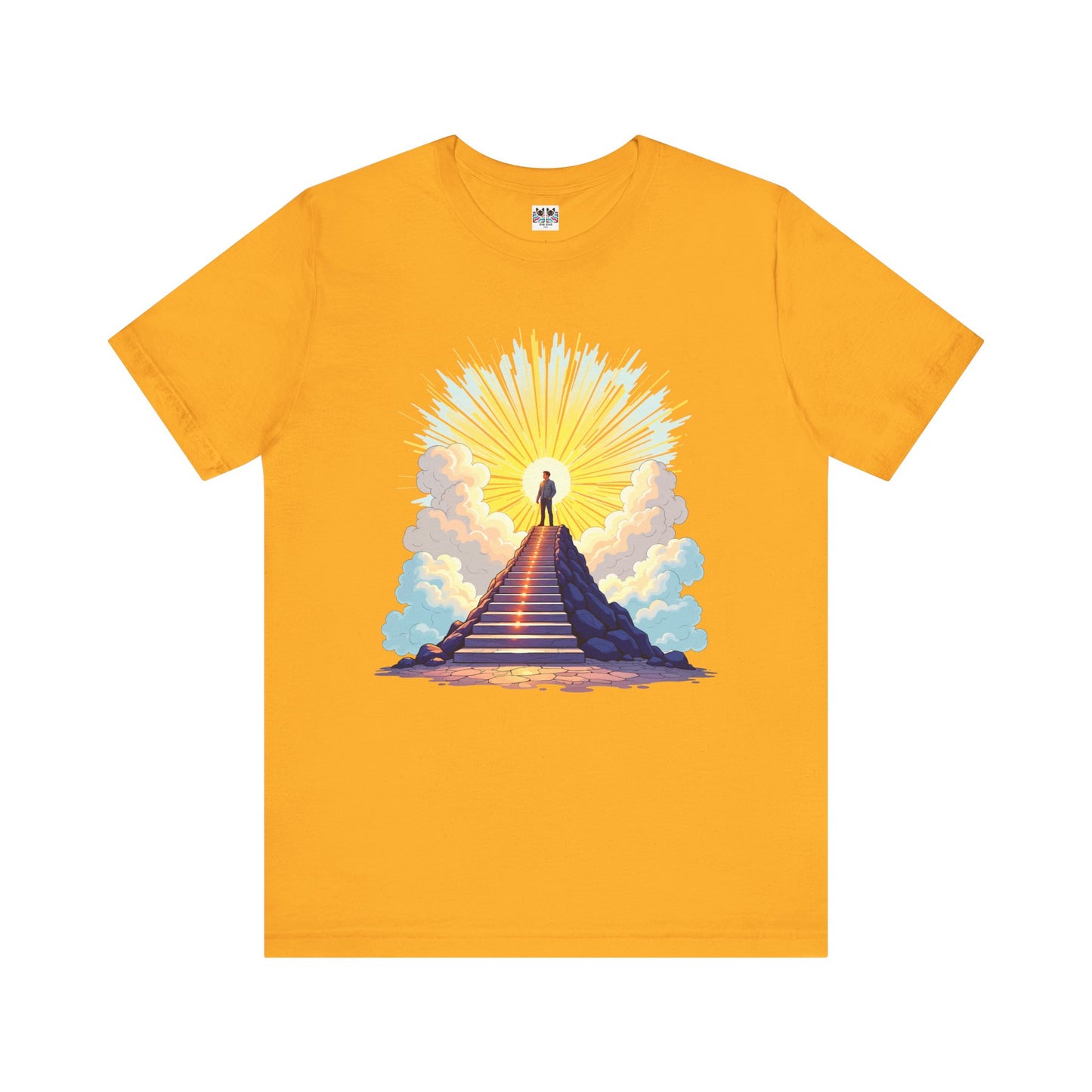 Believe Receive Achieve Inspirational Sunrise Stairway Success T-Shirt
