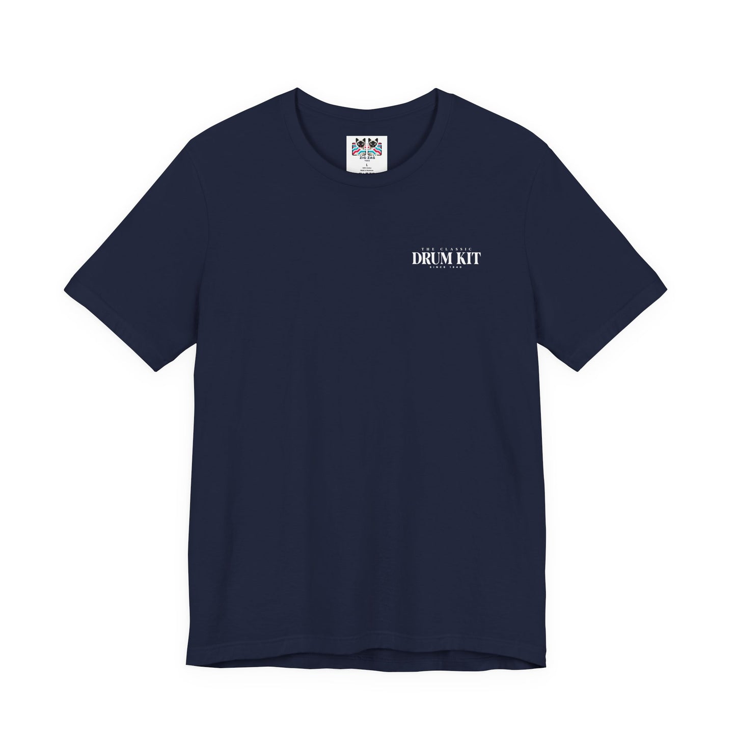 The Classic Drum Kit T-Shirt – Detailed Labeled Drum Set Graphic
