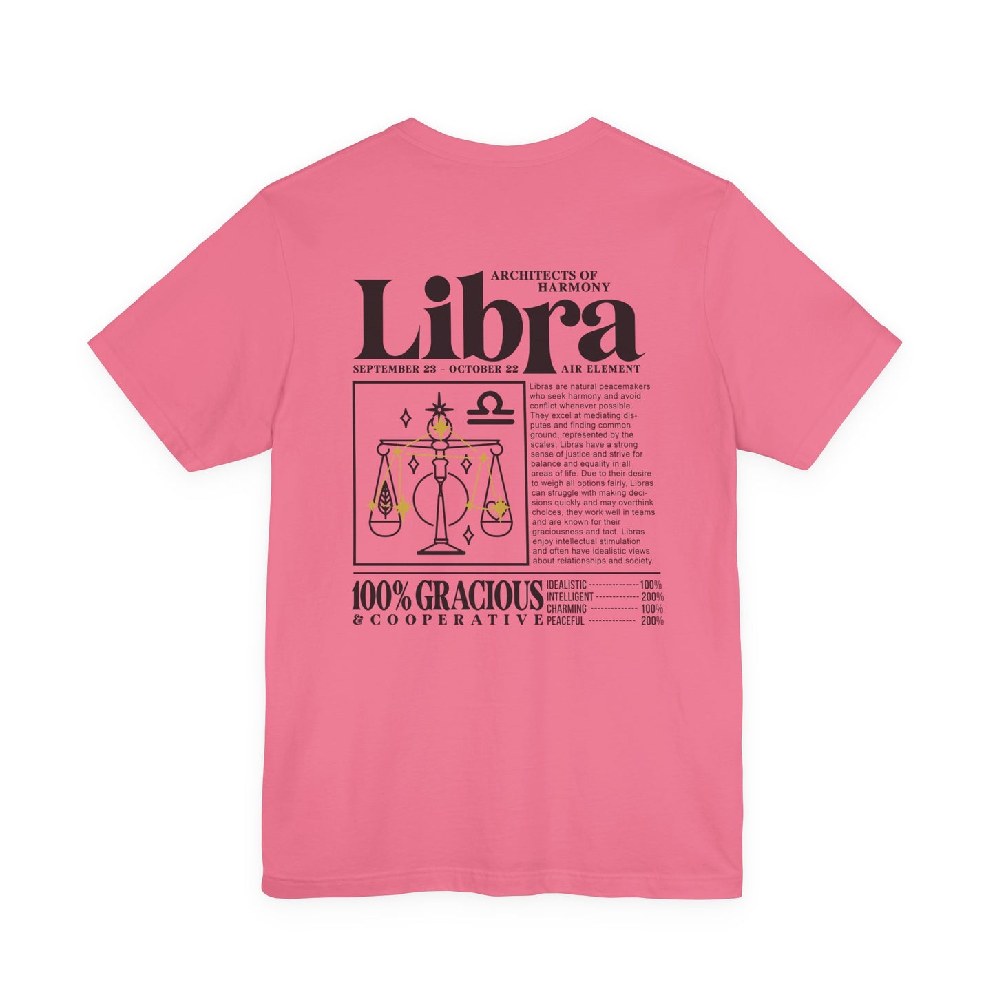 Libra Zodiac T-Shirt – Architects of Harmony Air Element