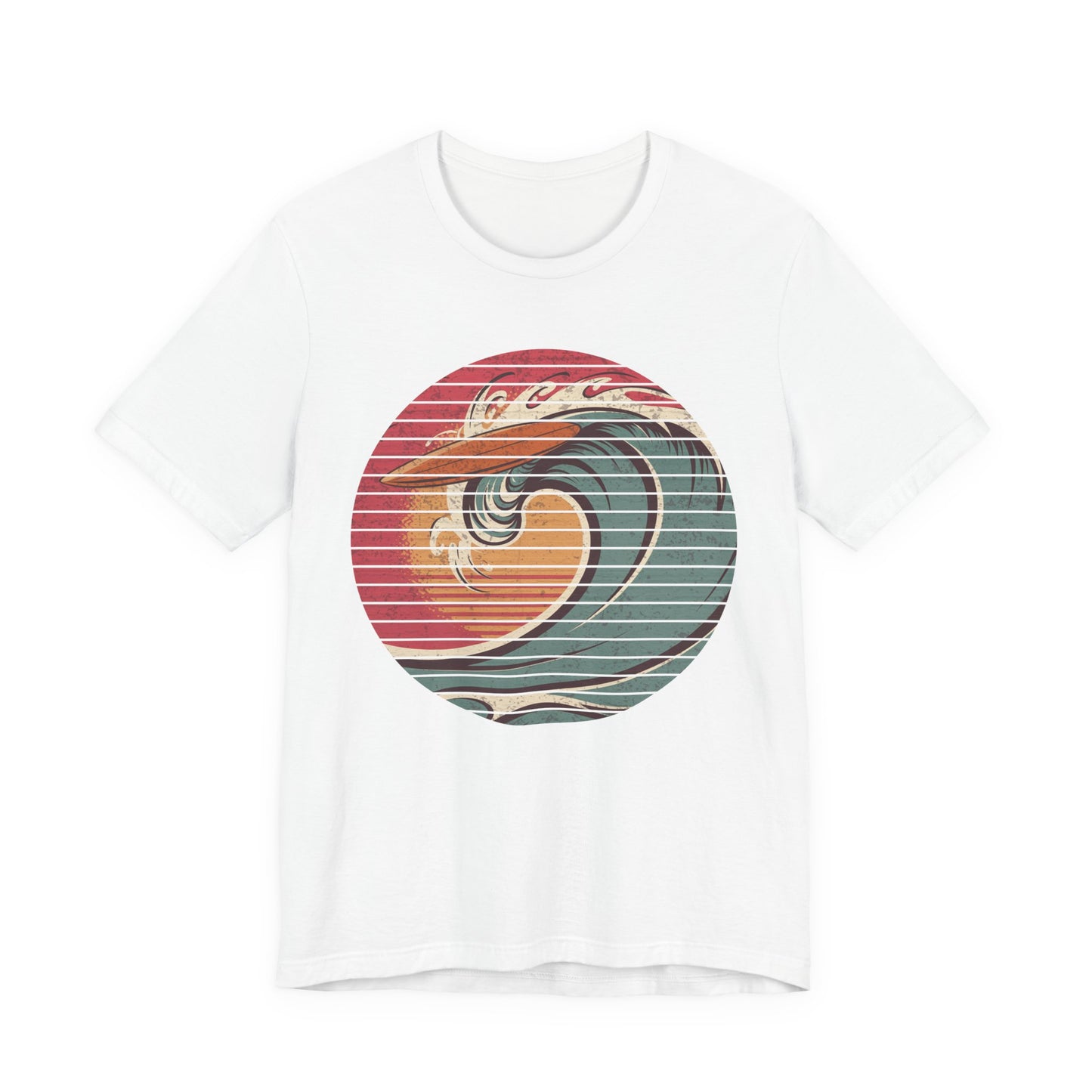 Ride the Wave – Surfboard & Sun Adventure Graphic T-Shirt