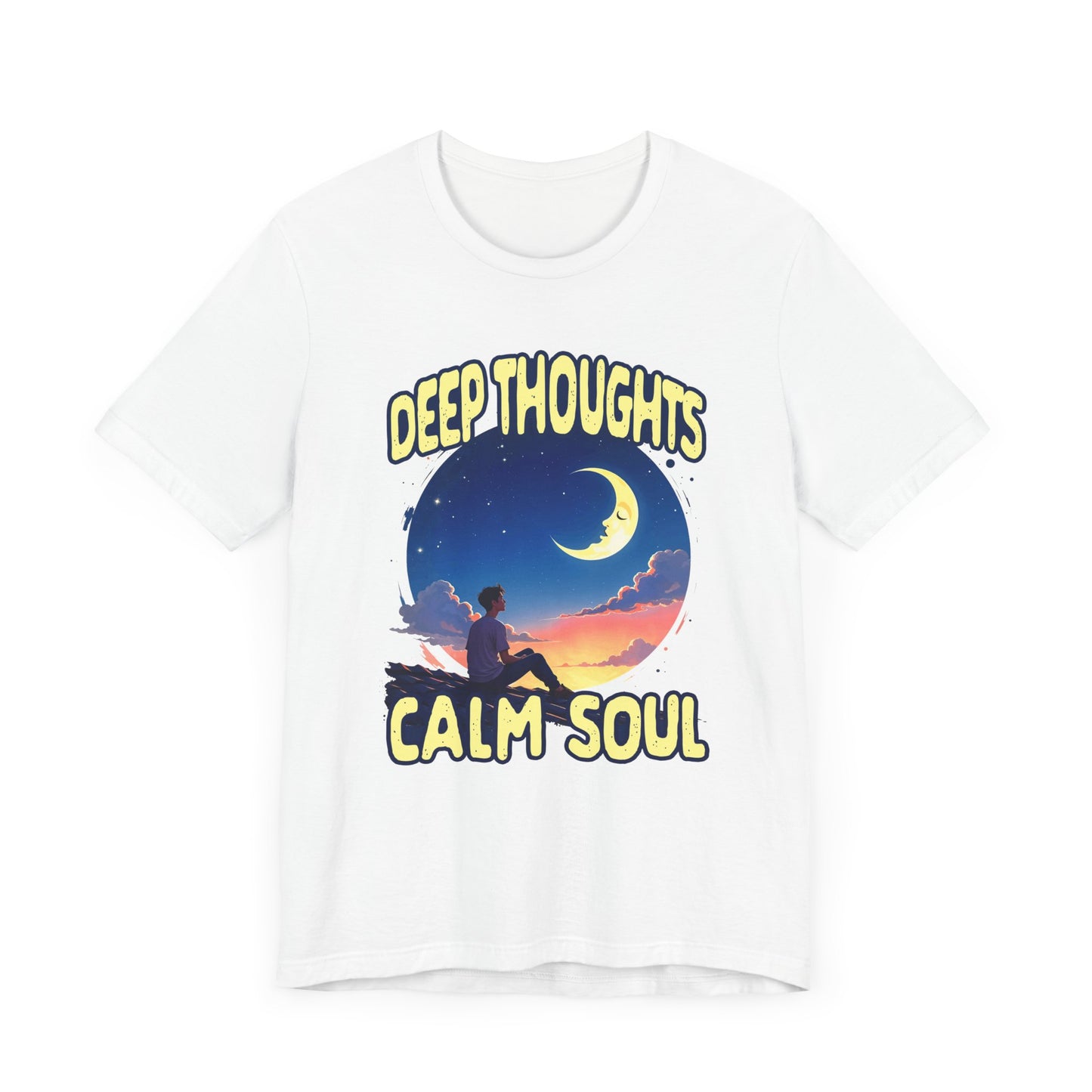 Midnight Thoughts Shirt Deep Thinker Aesthetic Tee for Overthinkers Night Owls Poets and Anyone Whose Mind Comes Alive After Dark