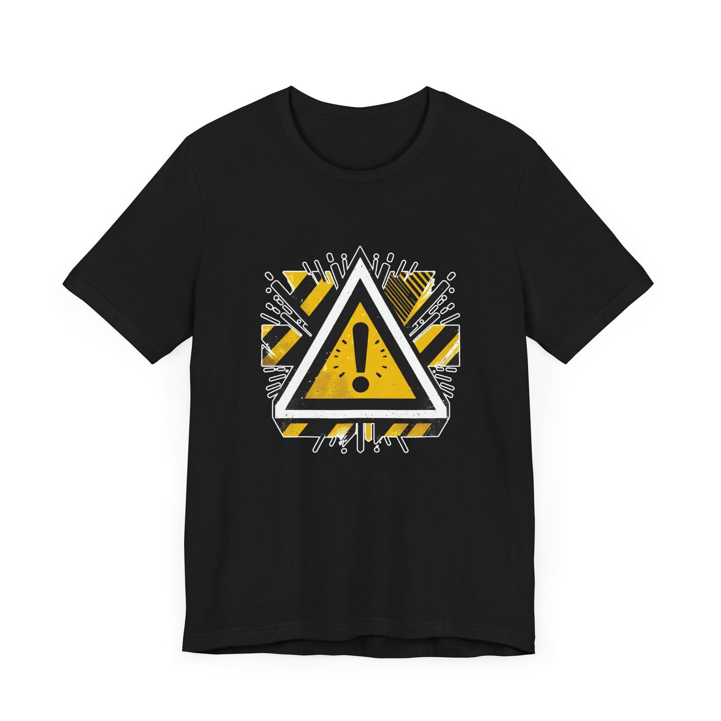 Abstract Warning | Modern Warning Symbol Graphic T-Shirt