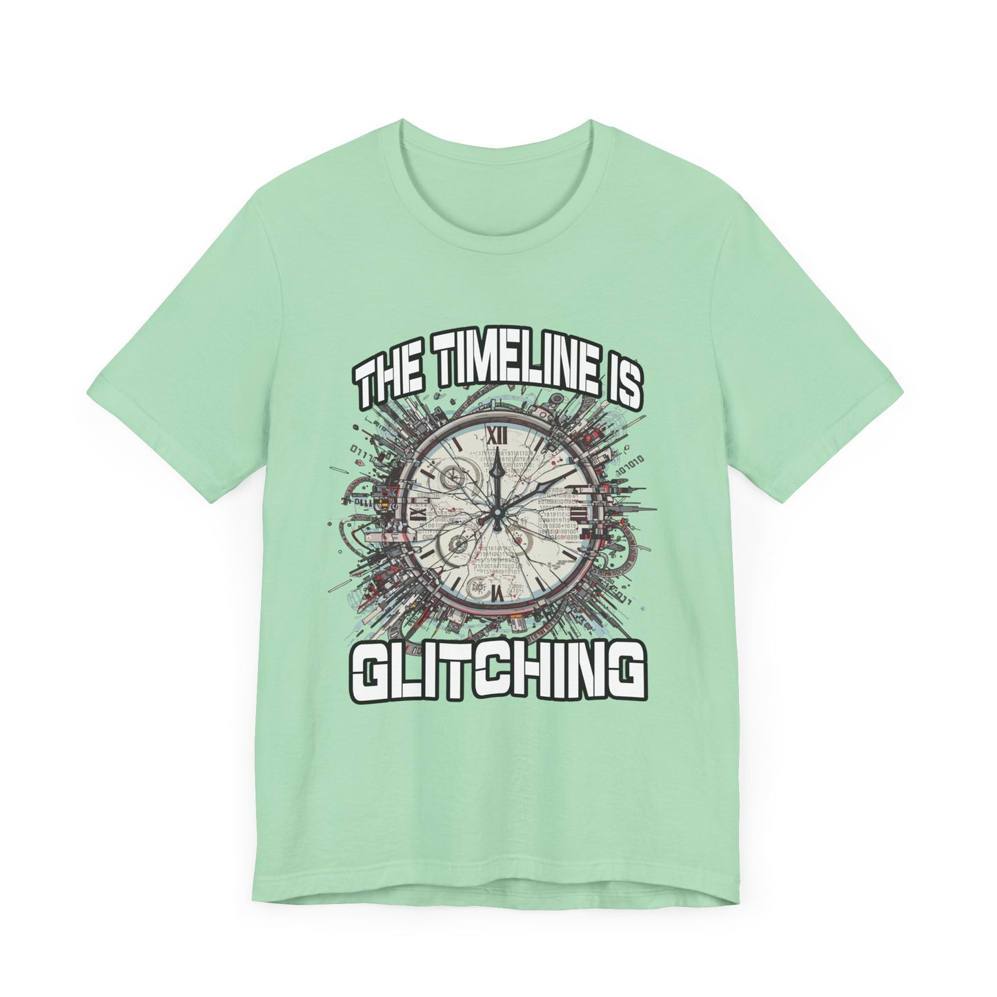 The Timeline is Glitching Tee, Sci-Fi Reality Error Shirt, Alternate Universe Humor Tee, Time Travel Nerd Gift Top