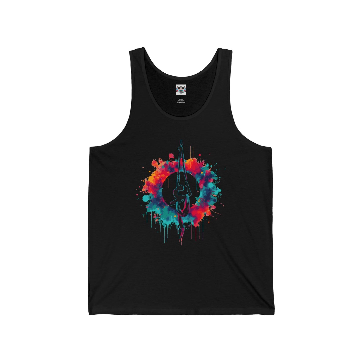 Aerialist Colorsplash - Vibrant Aerial Yoga & Dance Tank Top